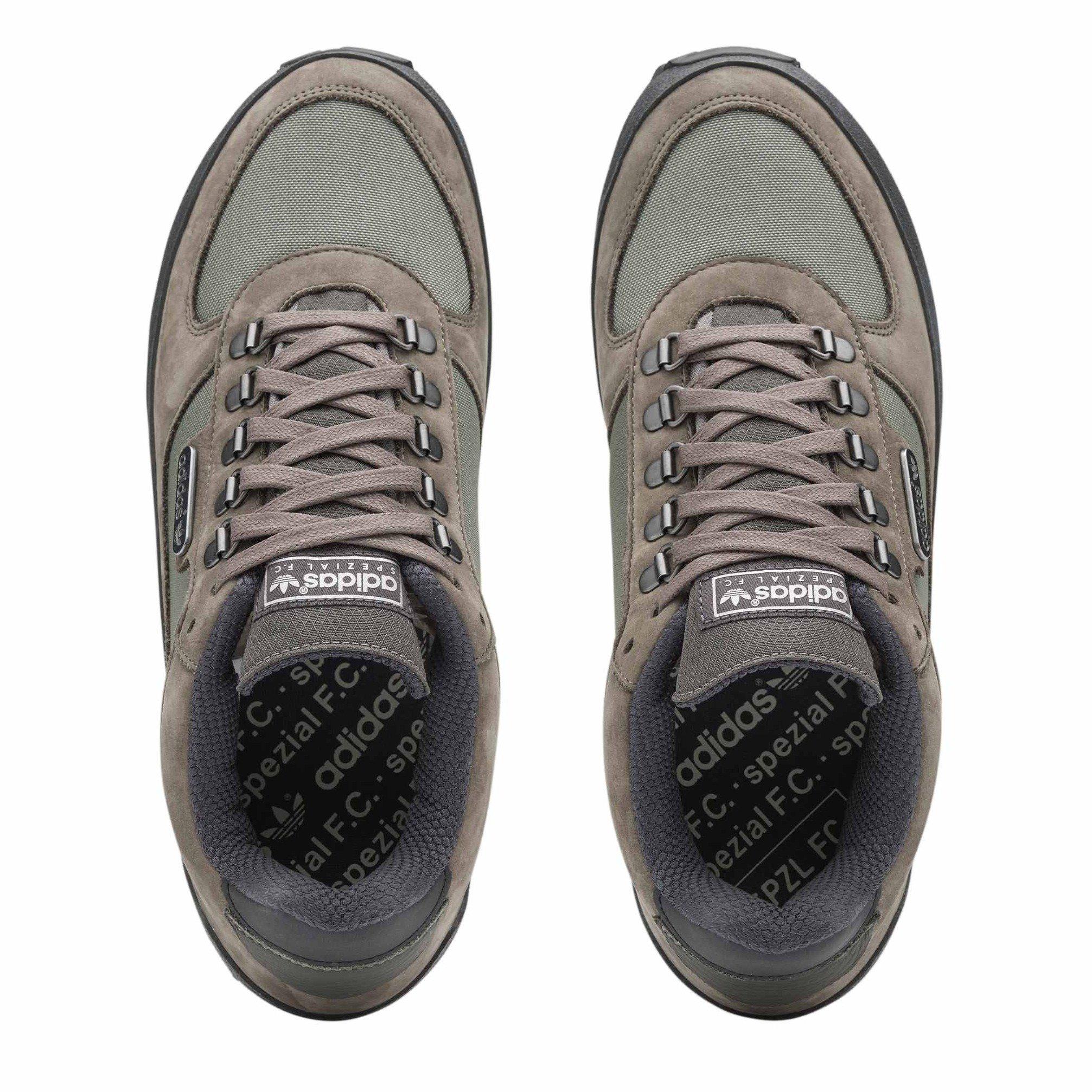 Cargo Brown - adidas - Men's Winterhill SPZL F.C. Leather Low-Top Trainers - 5