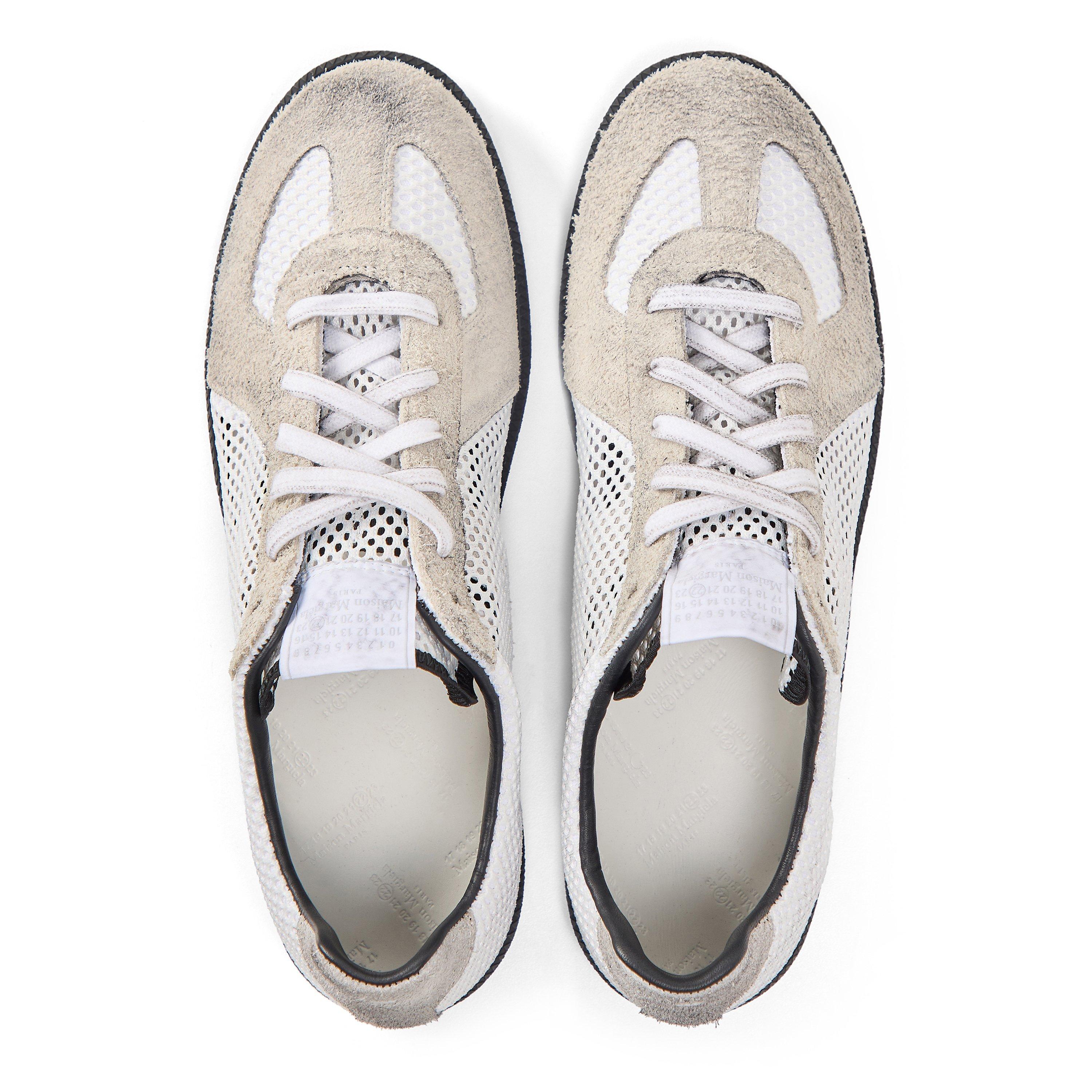 White/Grey - Maison Margiela - Men's Mesh Sneaker Low-Top Trainers - 4