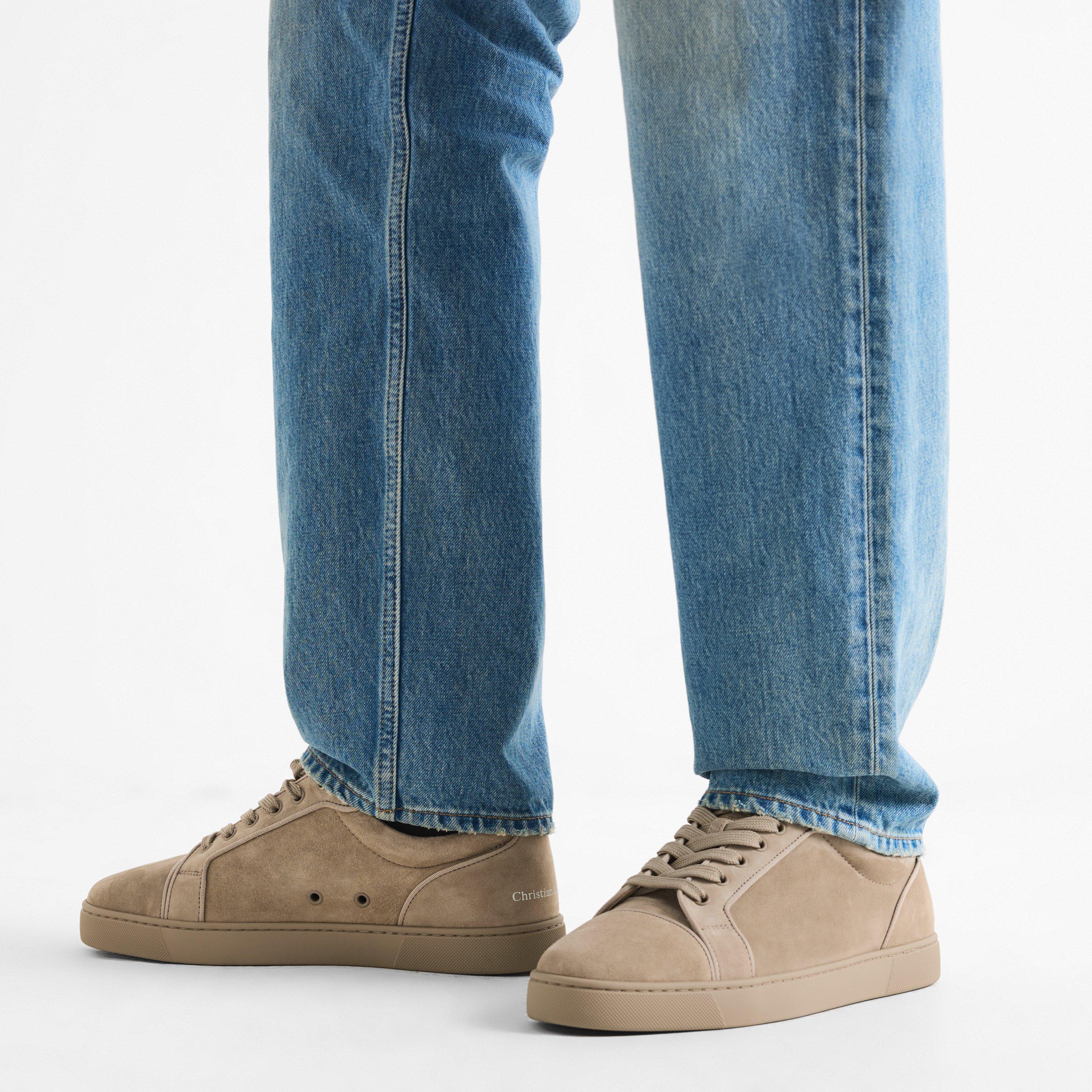Sahrienne - Christian Louboutin - Men's Louis Junior Spikes Suede Low-Top Trainers - 3