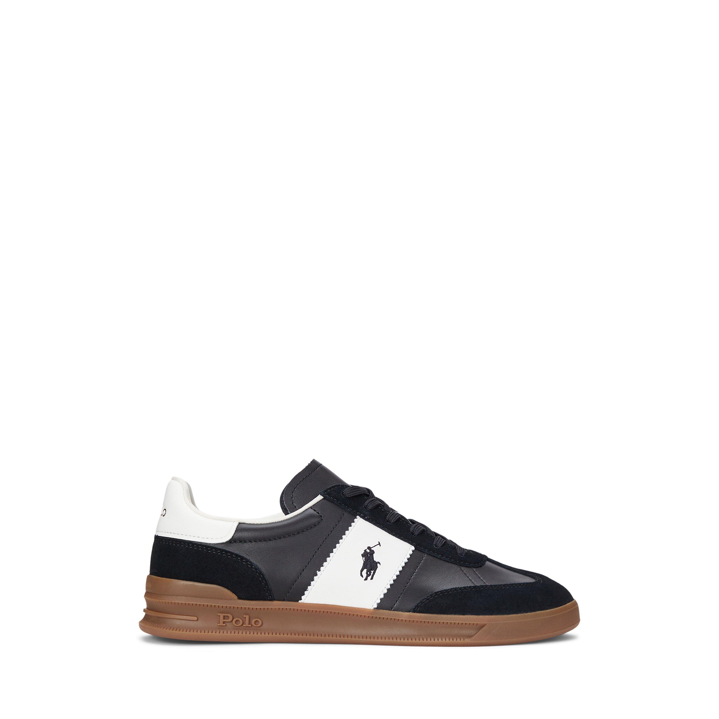 Black/White 001 - Polo Ralph Lauren - Men's Heritage Aera Low-Top Trainers - 1