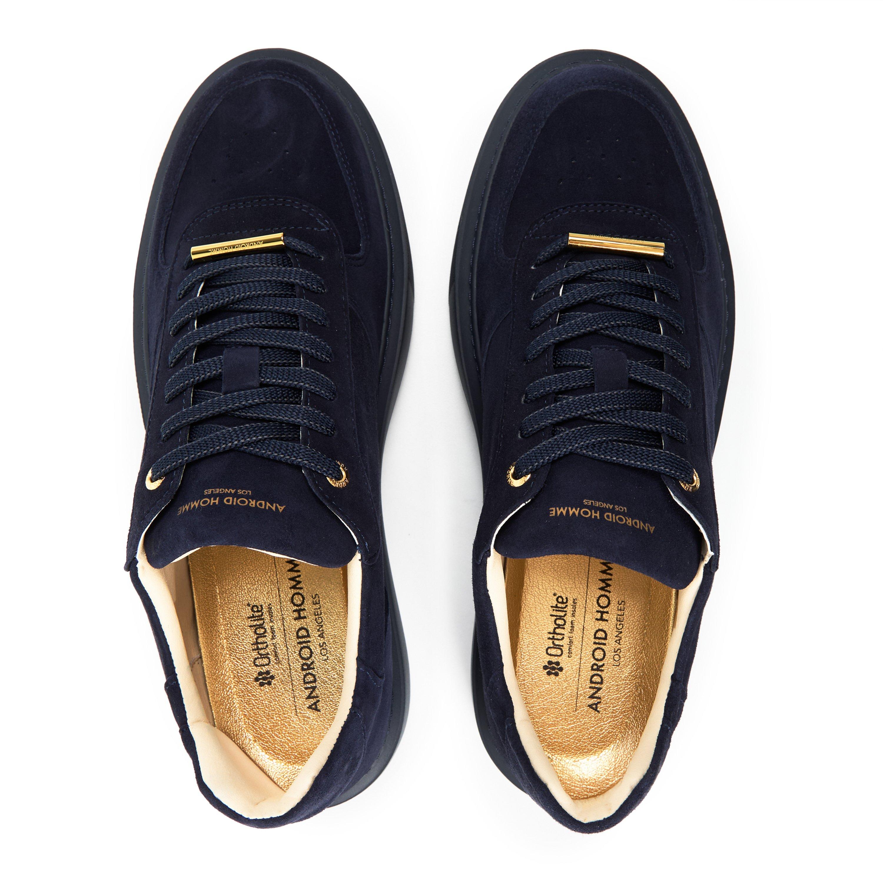 Ink/Tonal - Android Homme - Men's Manhattan Suede Low-Top Trainers - 4