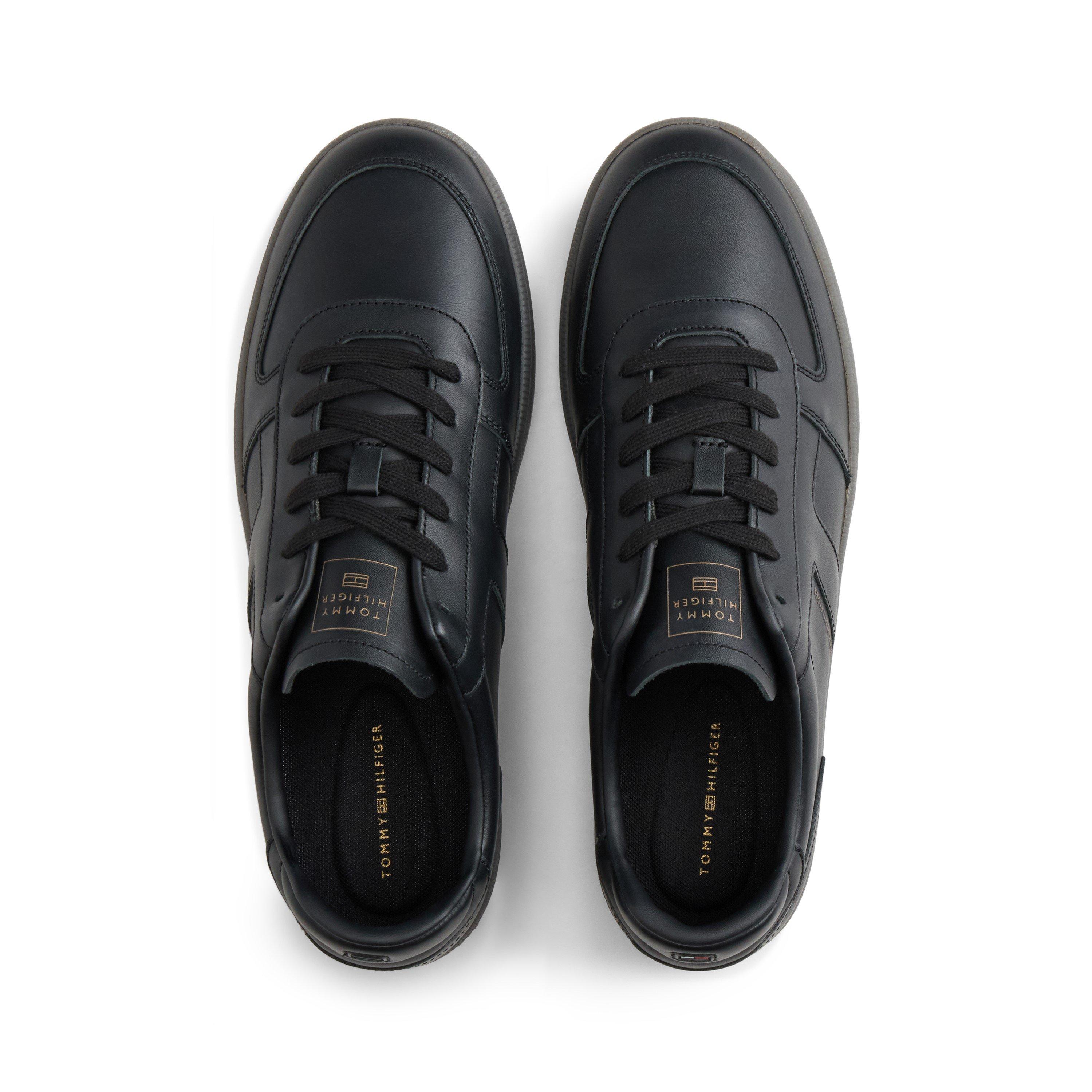 Black - Tommy Hilfiger - Men's Tribeca Leather Low-Top Trainers - 3