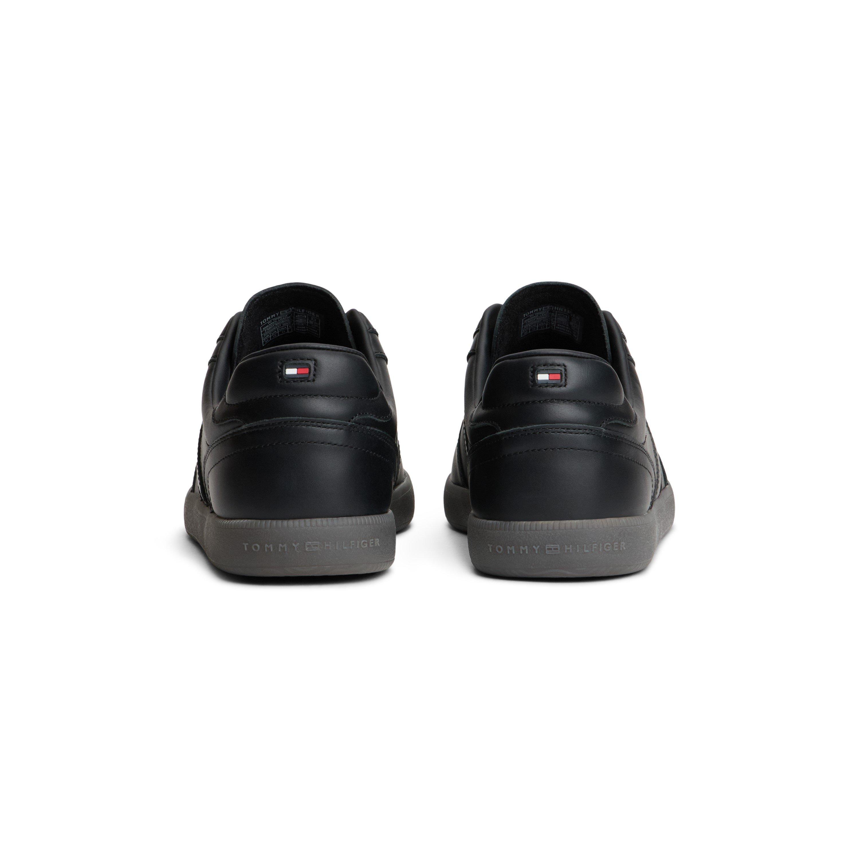 Black - Tommy Hilfiger - Men's Tribeca Leather Low-Top Trainers - 4
