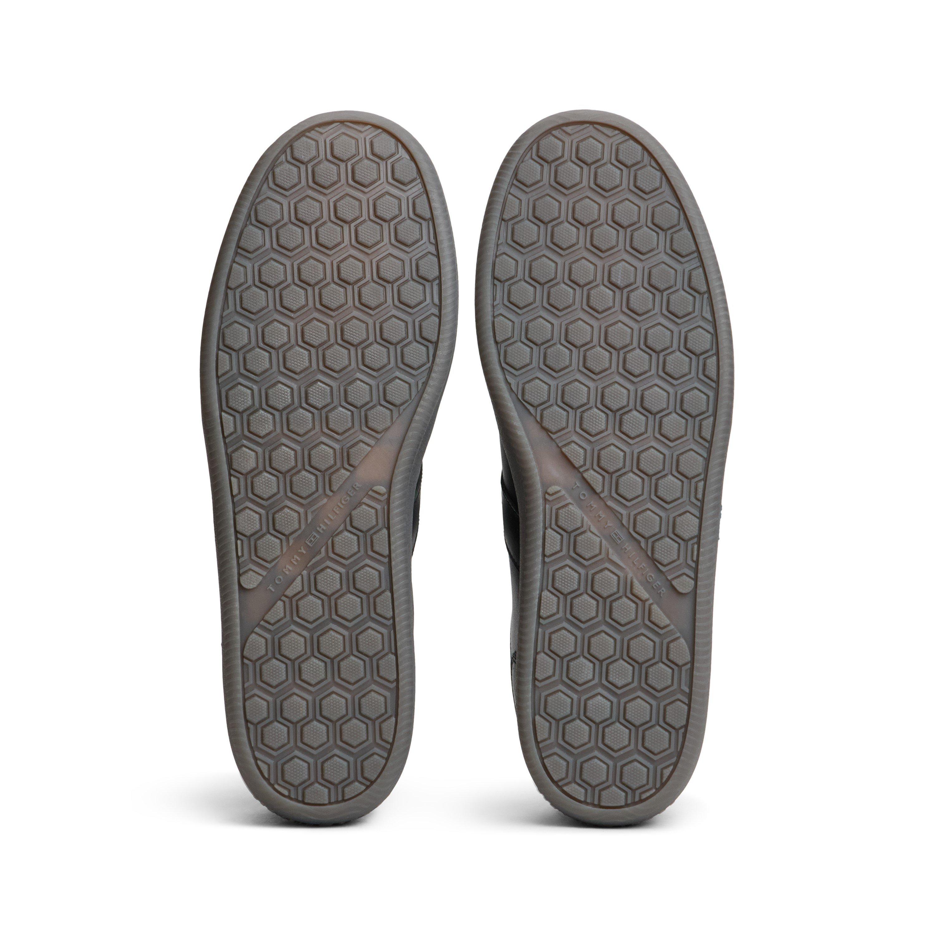 Black - Tommy Hilfiger - Men's Tribeca Leather Low-Top Trainers - 5
