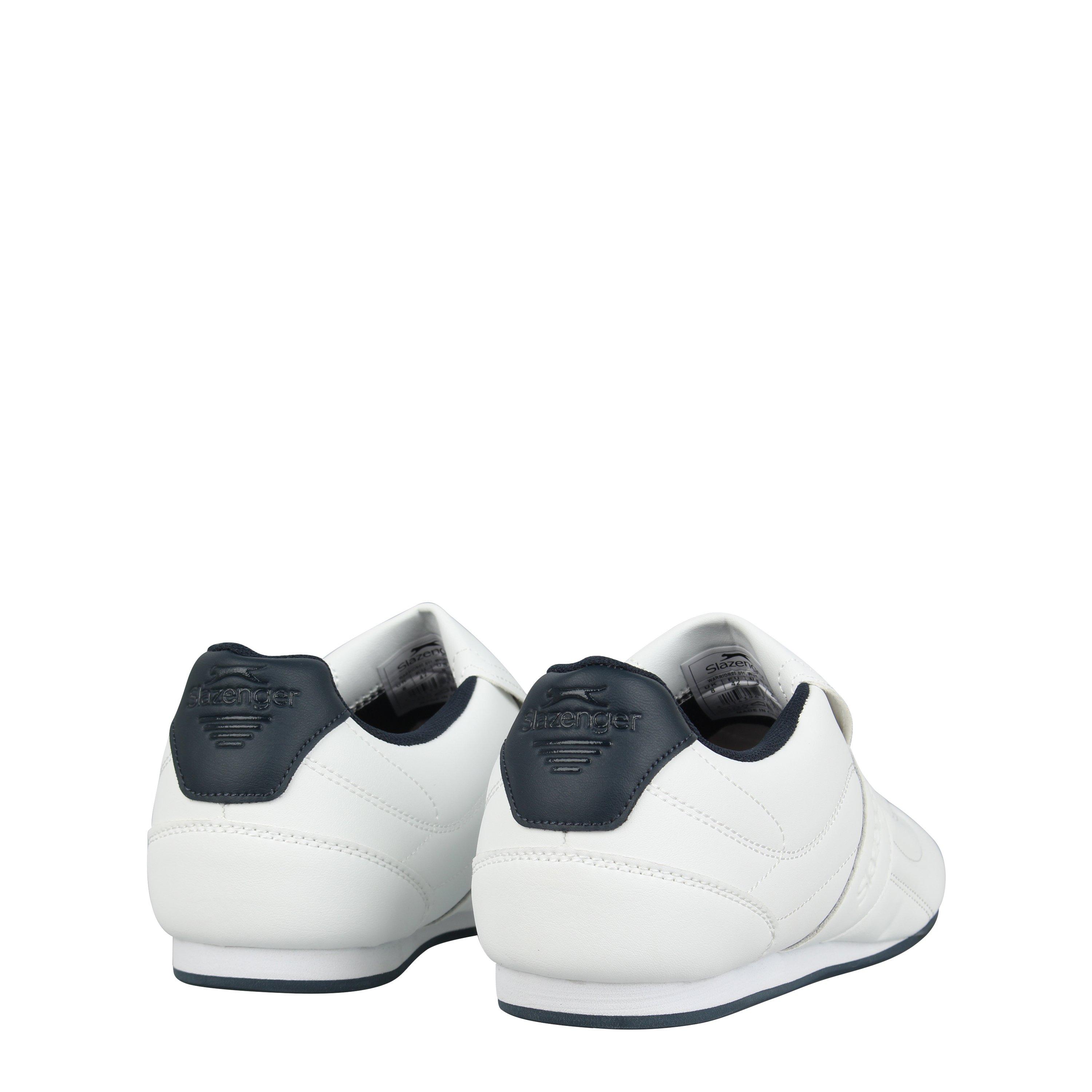 Wit/Marineblauw - Slazenger - Warrior Trainer Mens - 4
