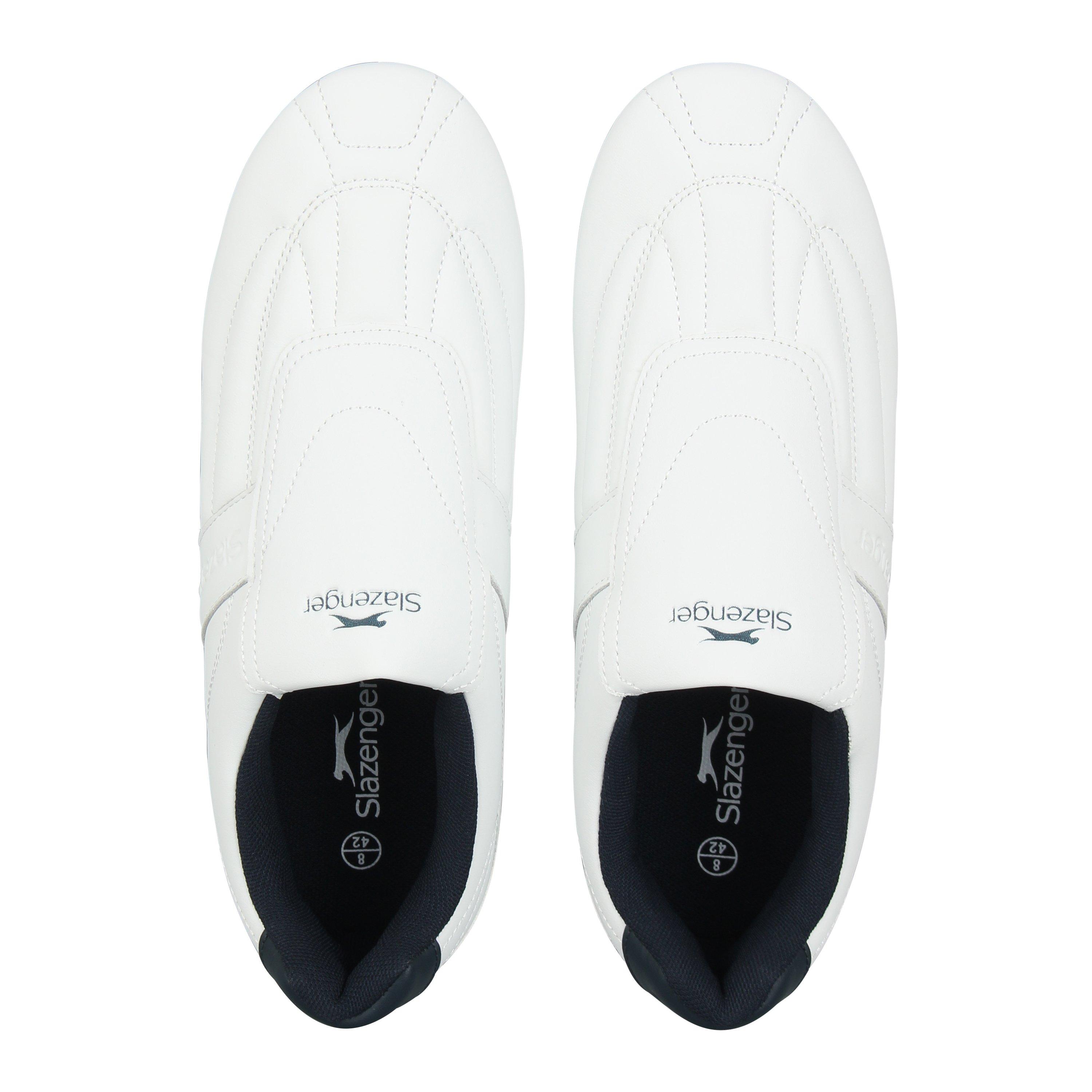Wit/Marineblauw - Slazenger - Warrior Trainer Mens - 5