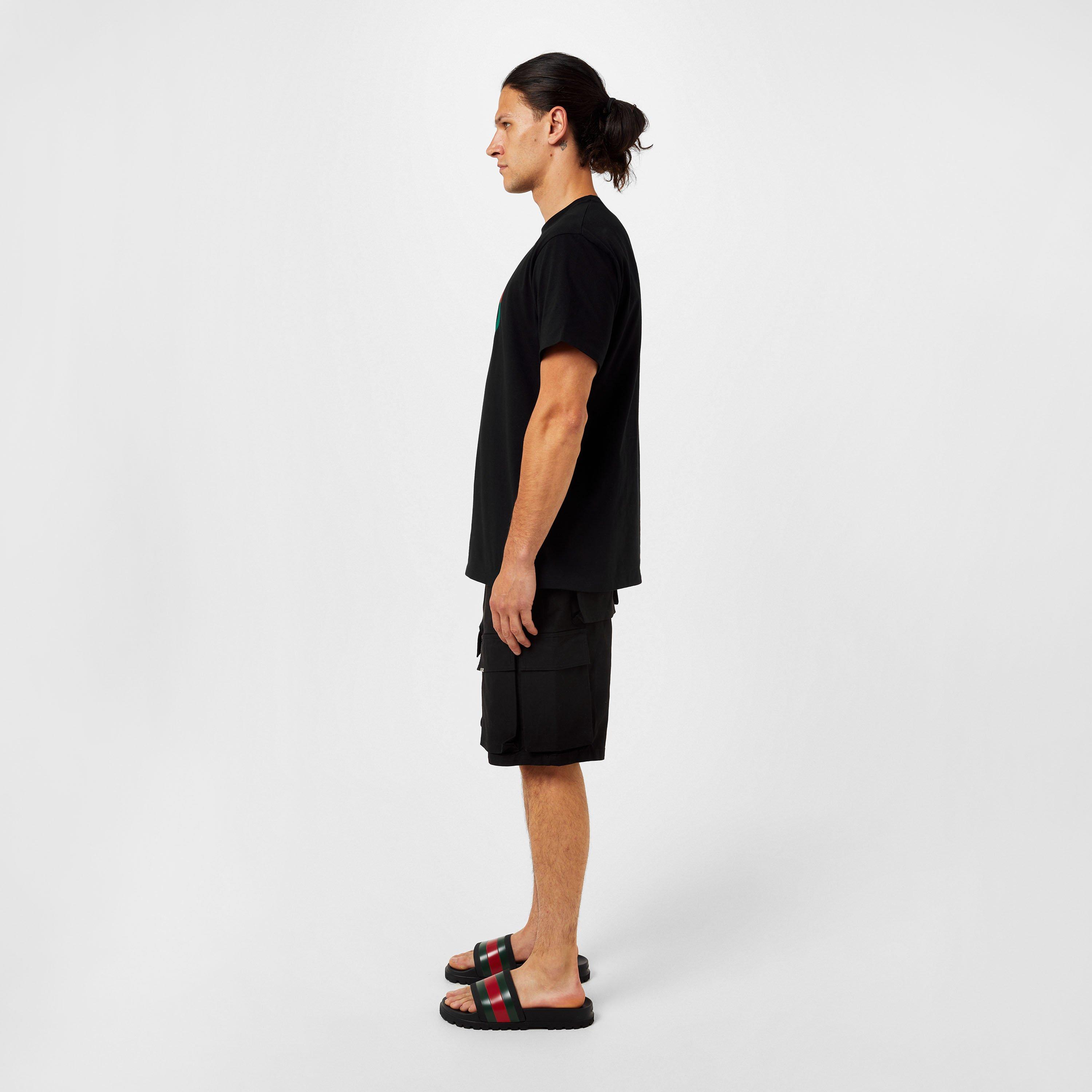 Black GRG - Gucci - Men's Web Rubber Slide Sandals - 8