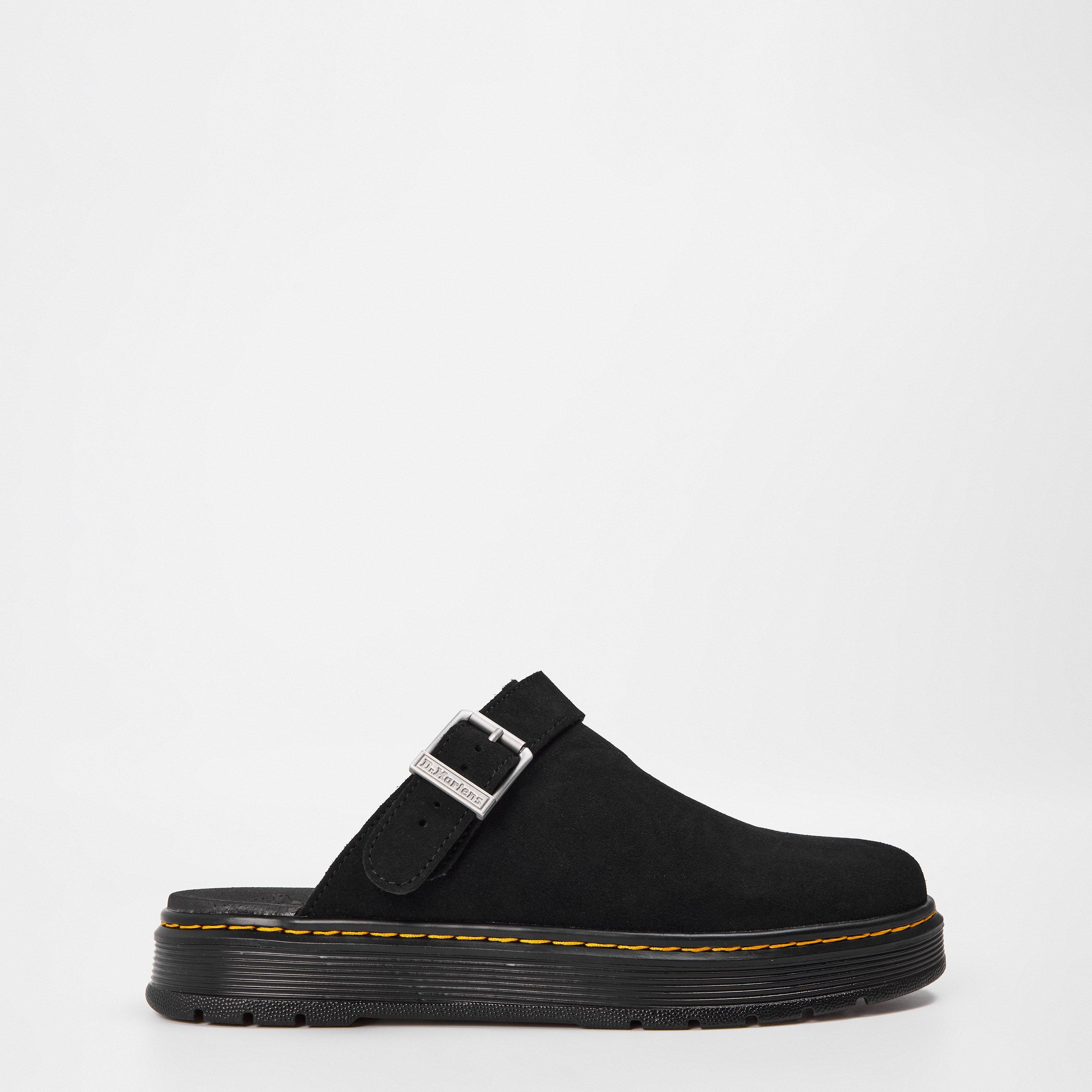 Black Suede - Dr Martens - Brookline Mules - 1