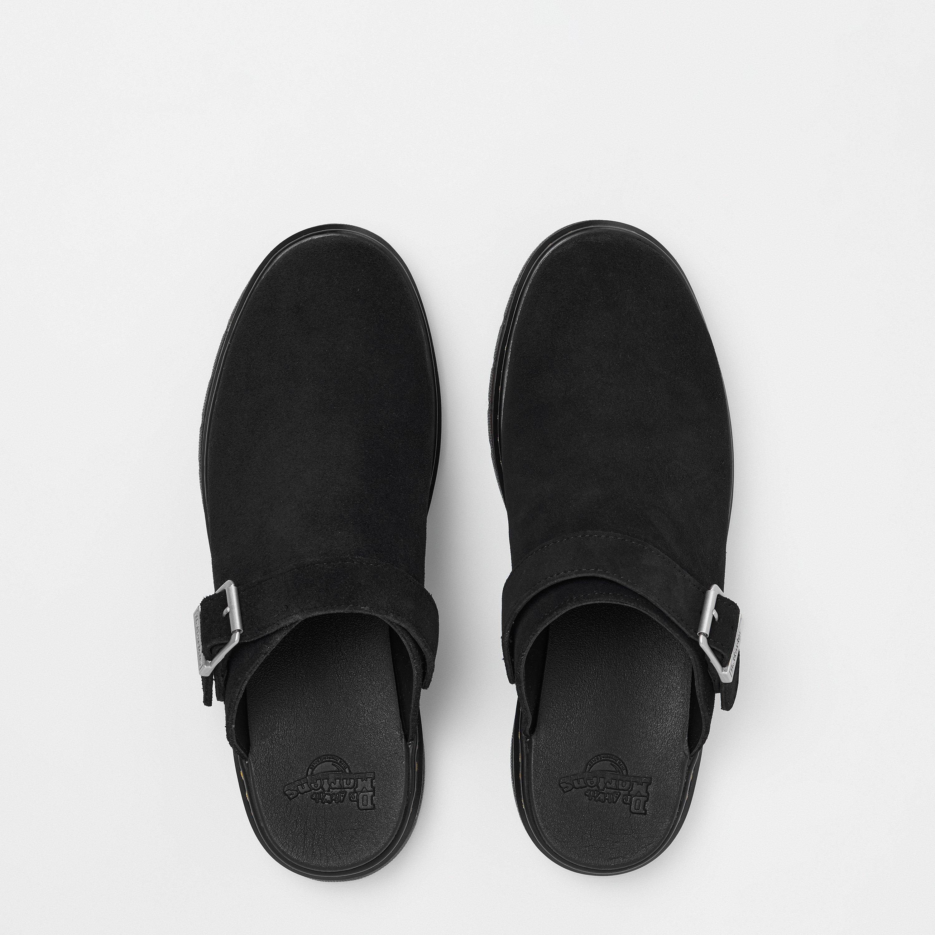 Black Suede - Dr Martens - Mens Brookline Mules - 5