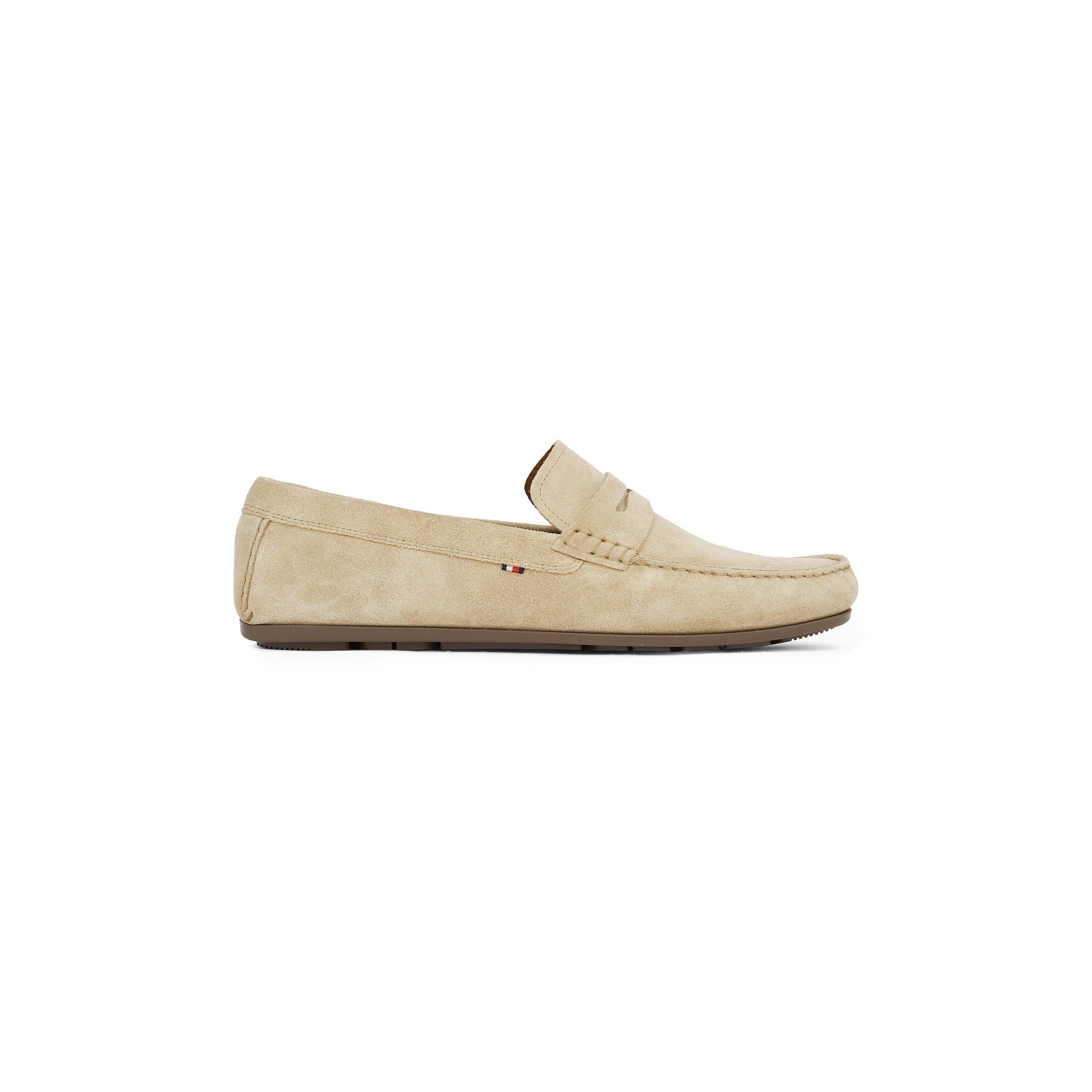 Tommy Hilfiger Men's Casual Hilfiger Suede Driver - Beige - 10 (44)