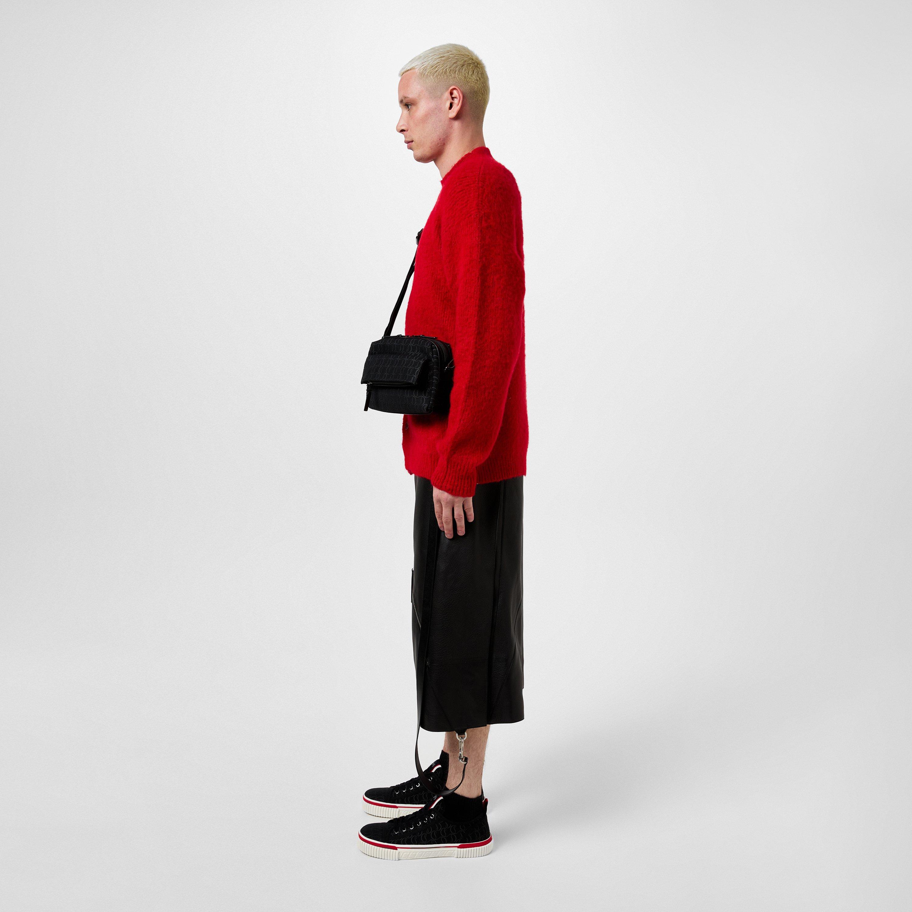 Black - Christian Louboutin - Pedro Logo-Jacquard Canvas Sneakers - 7