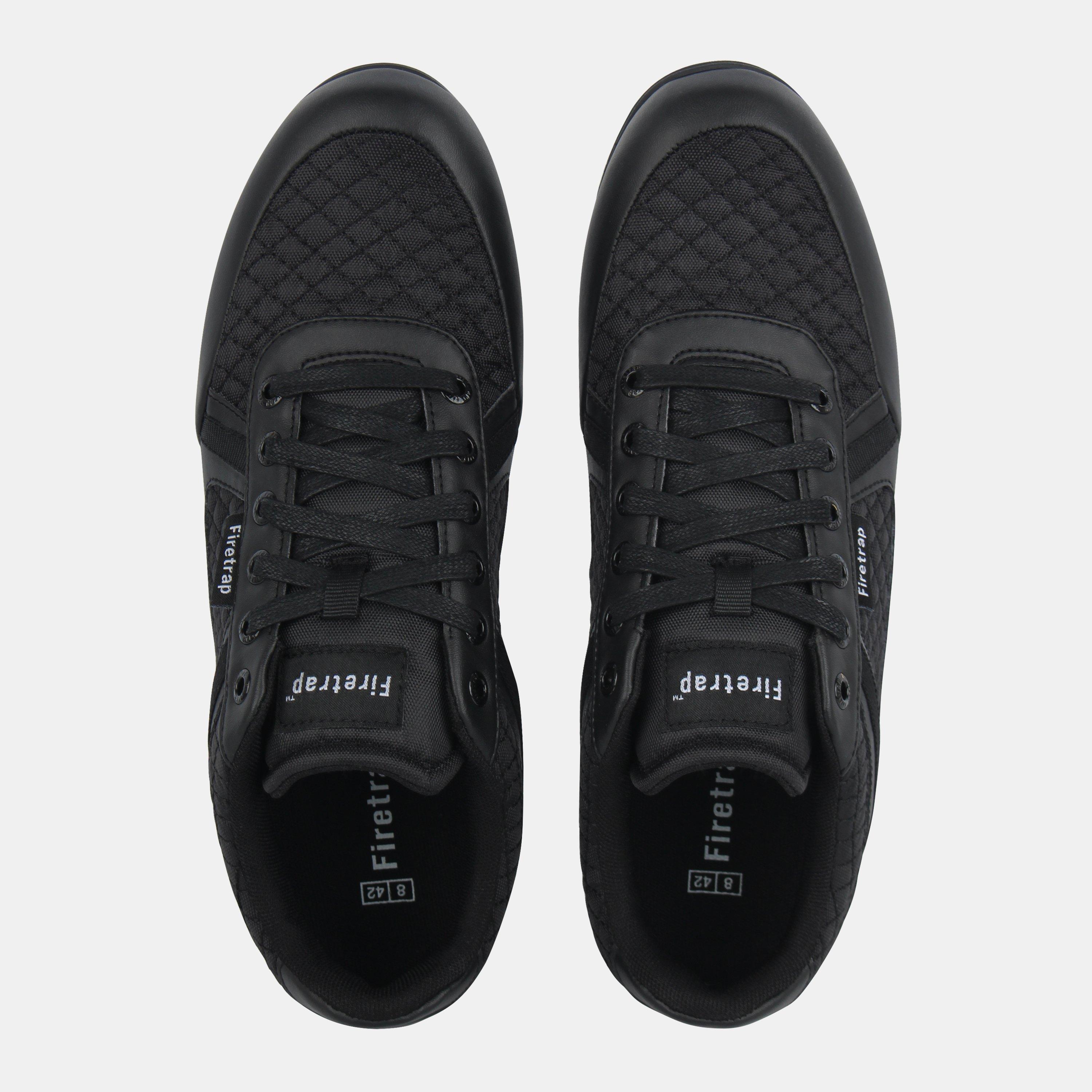 Negro/Negro - Firetrap - Dr Domello Trainers Mens - 4