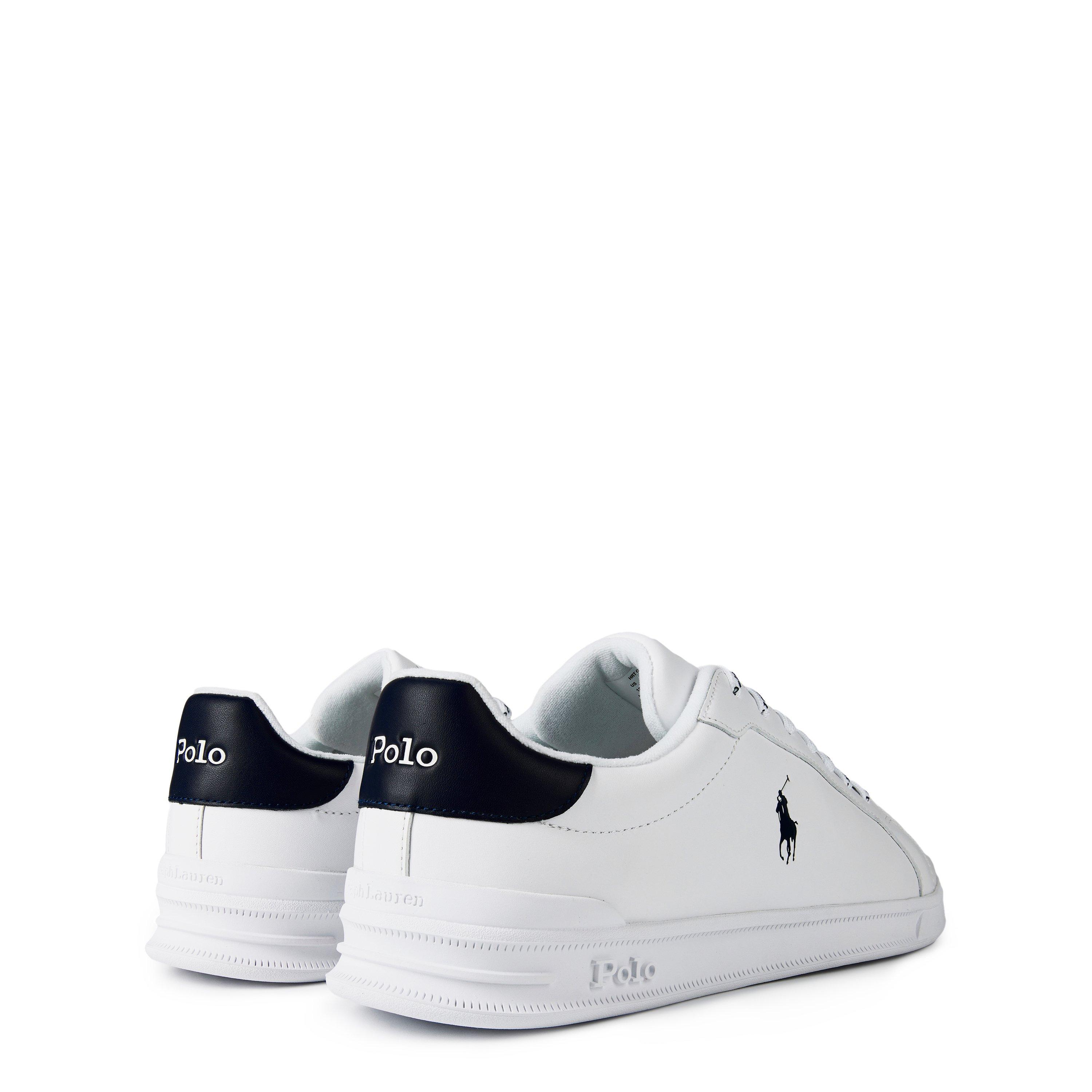 White/Navy - Polo Ralph Lauren - Men's Heritage Court Low-Top Trainers - 4