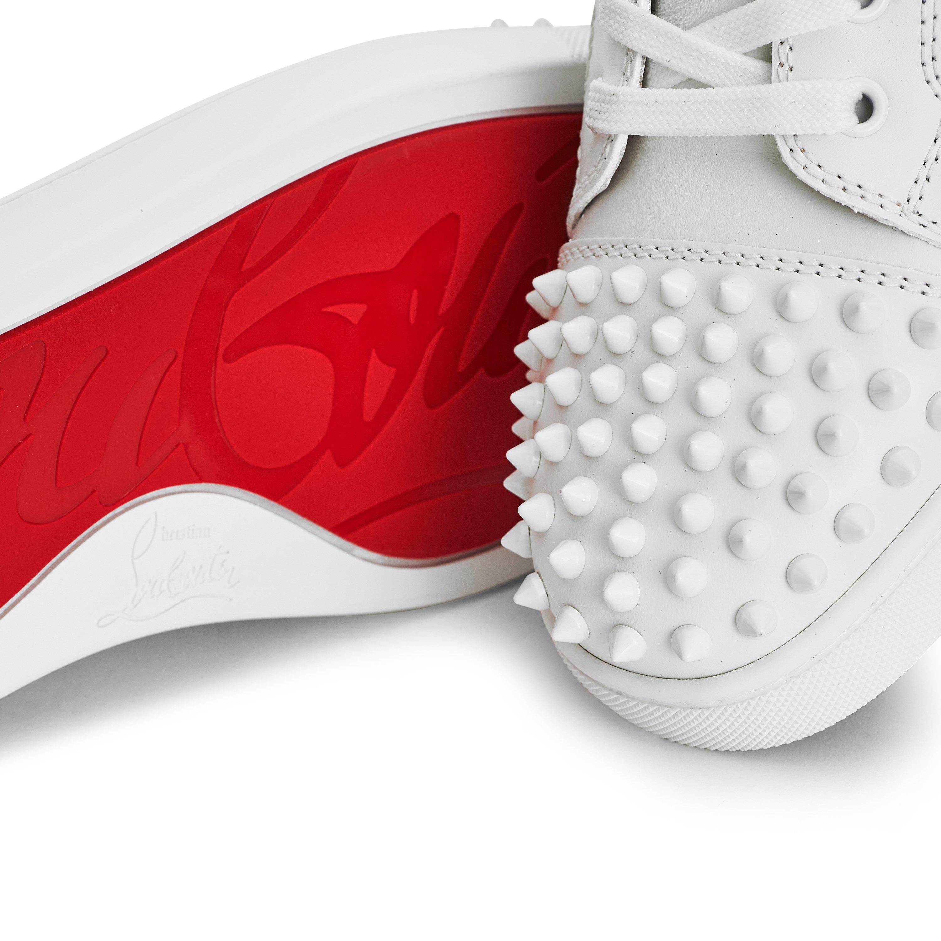 White Leather - Christian Louboutin - Men's Louis Junior Leather Trainers - 6
