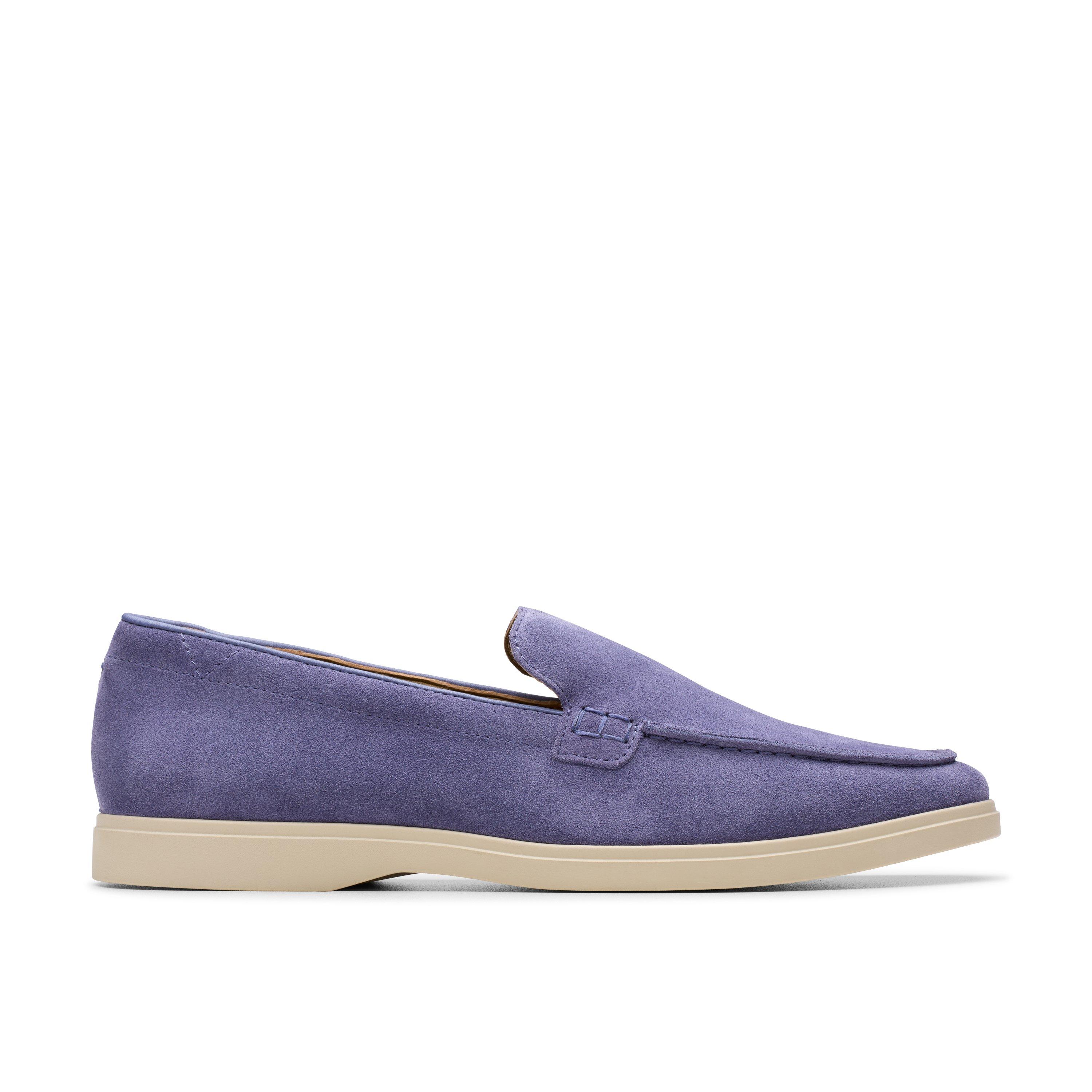 Dusky Blue - Clarks - Men's Torford Easy Slip-On Loafers - 1