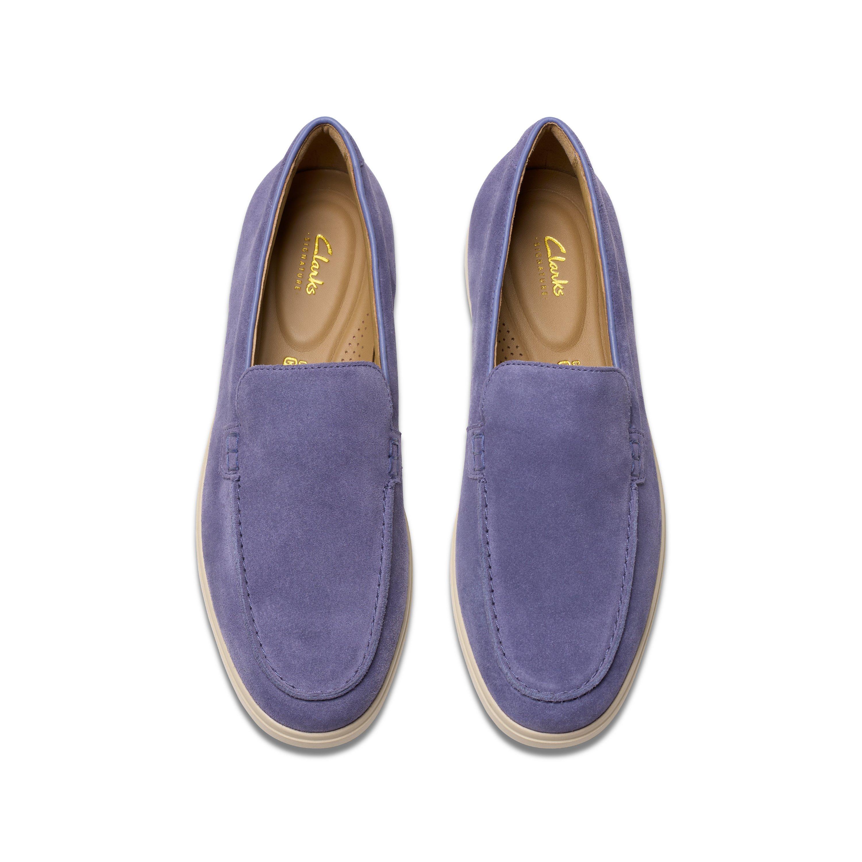 Dusky Blue - Clarks - Men's Torford Easy Loafers - 6