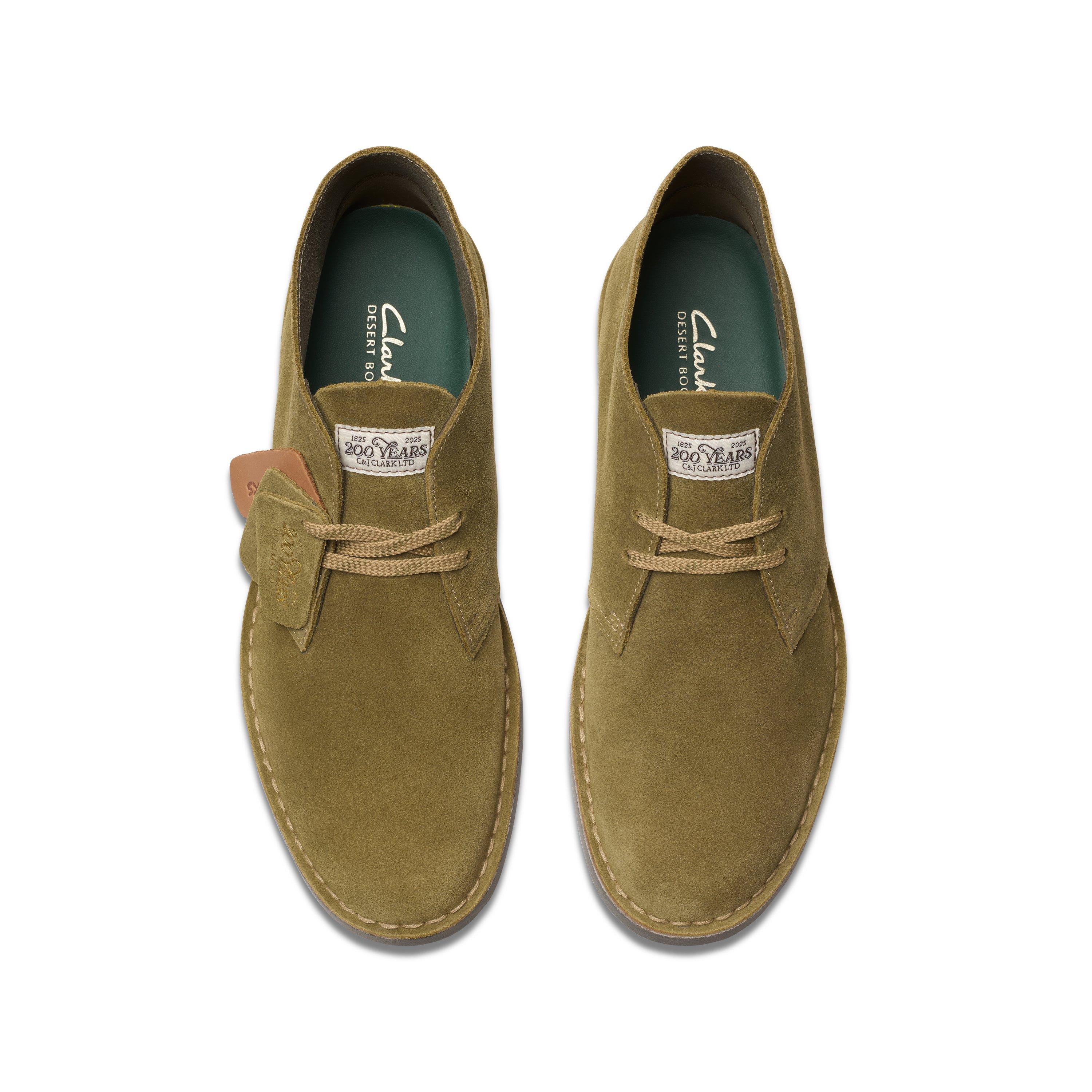 Olive Suede - Clarks - Men's Desert Boots - 6