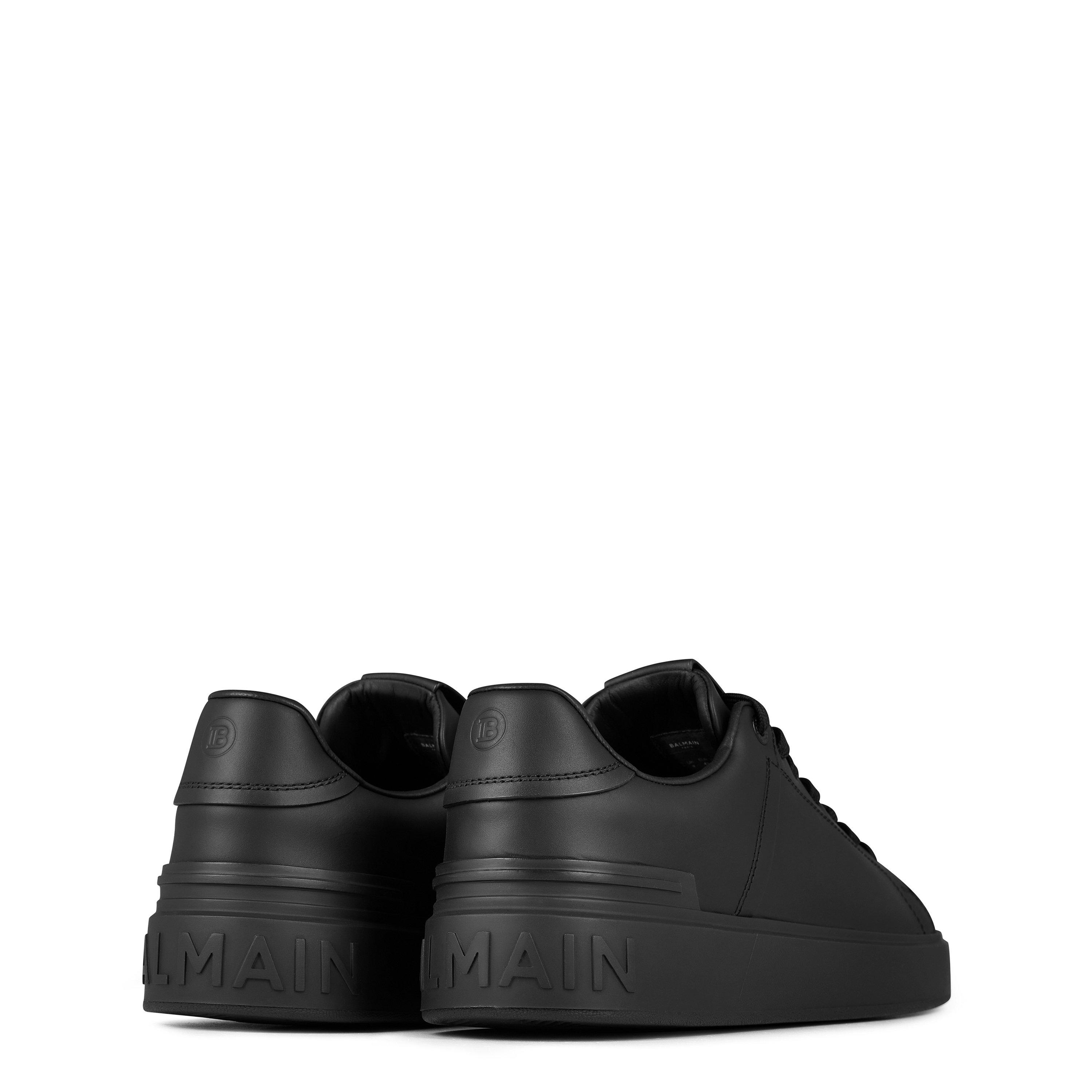 Noir - Balmain - Men's B-Court Classic Leather Trainers - 4