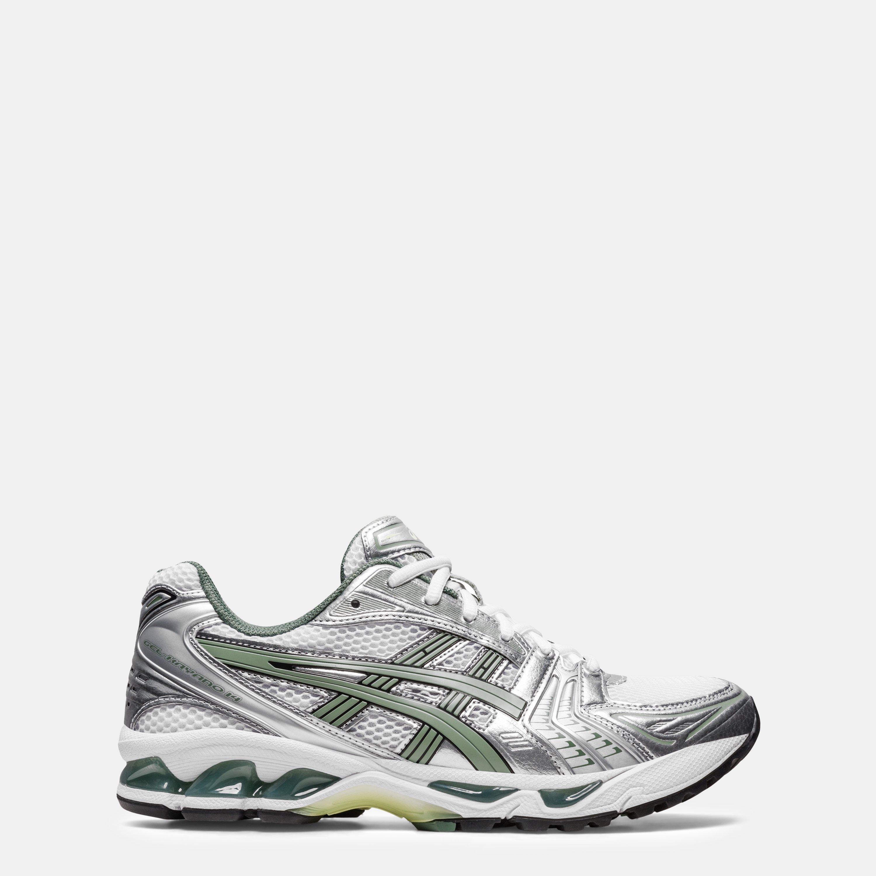White/Slvr/Yllw - Asics - Mens Gel-Kayano 14 Trainers - 1