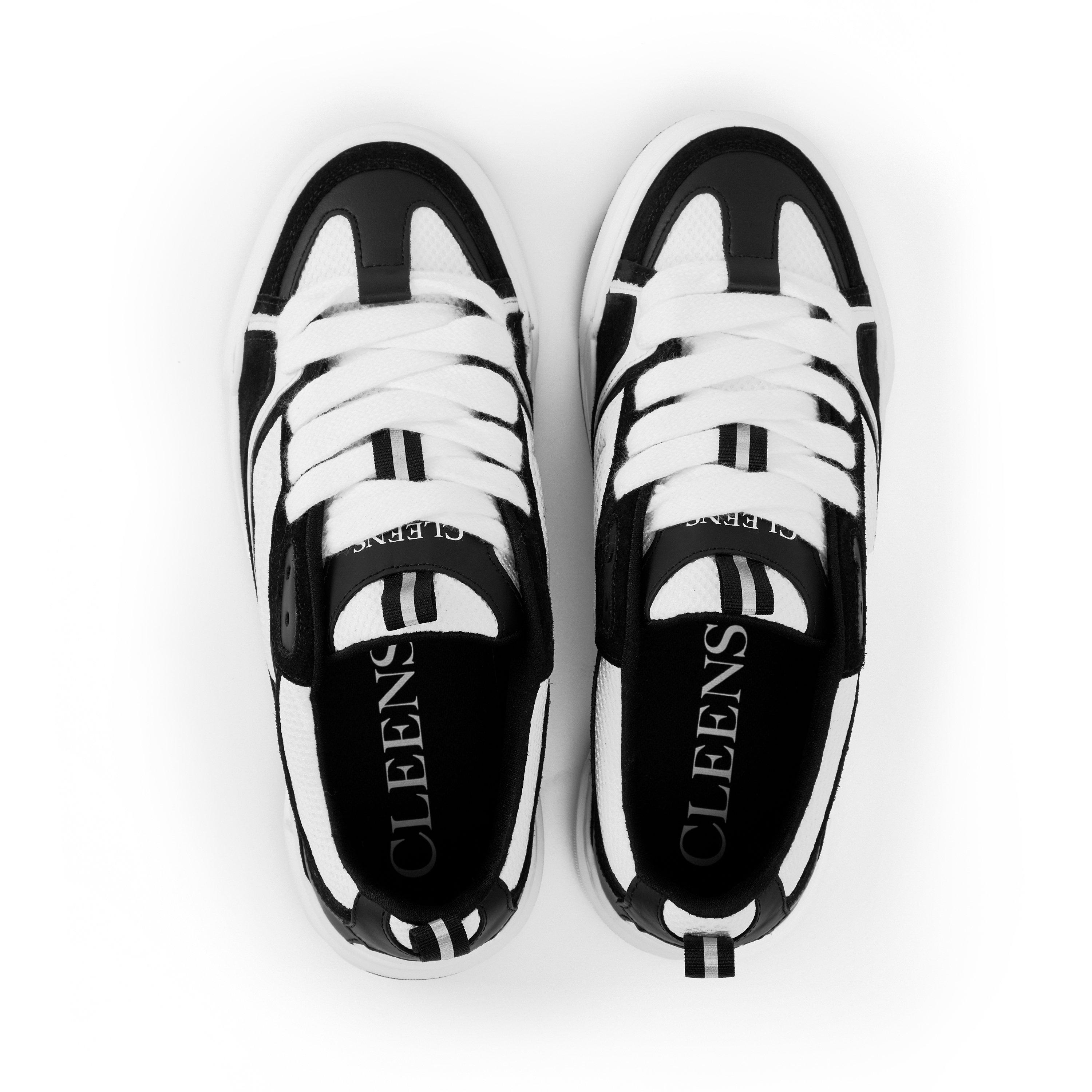 Viper - Cleens - Men's Two-Tone Leather Essential Skate Trainers - 5