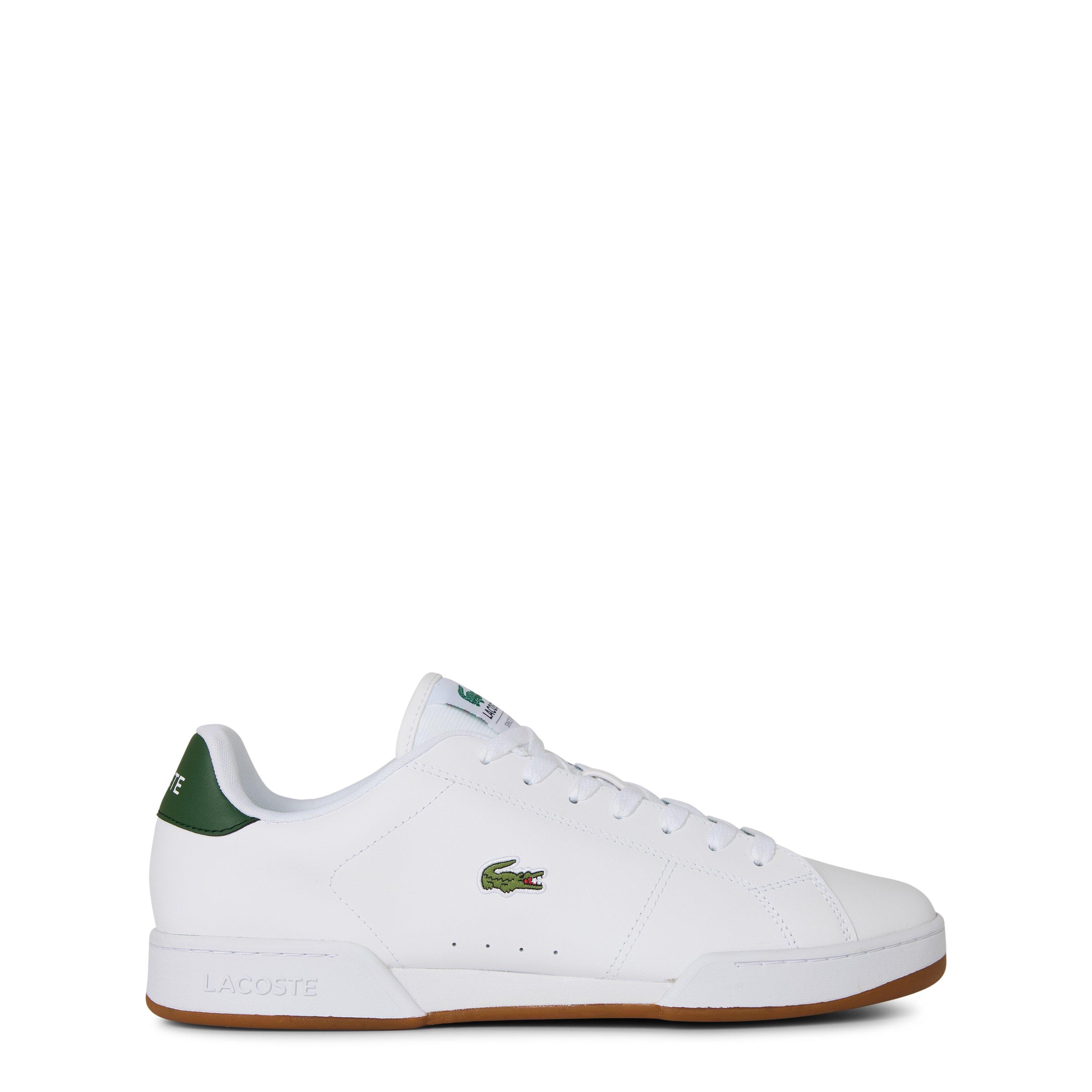 Lacoste Carnaby Cup Leather Sneakers - White/Green/Gum - Size 10 (44.5)