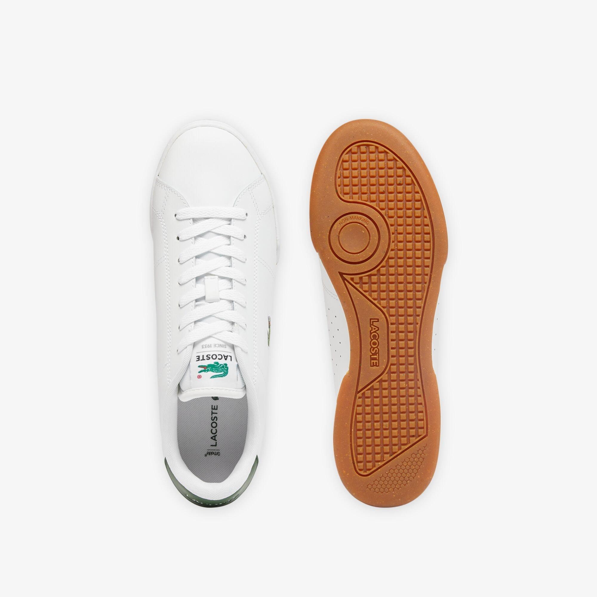 White/Green/Gum - Lacoste - Carnaby Cup Leather Sneakers - 10