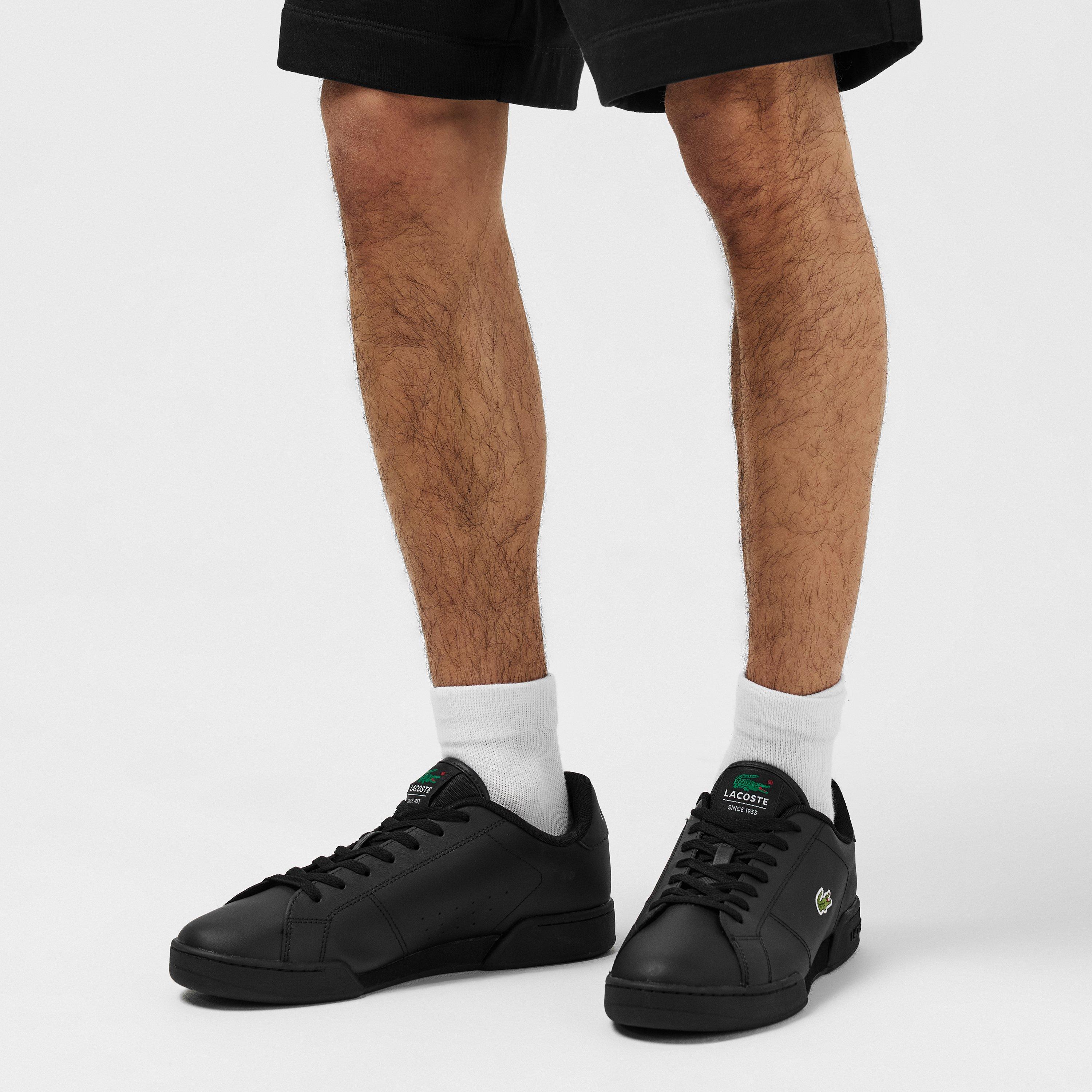 Black/Black - Lacoste - Carnaby Cup Leather Sneakers - 2