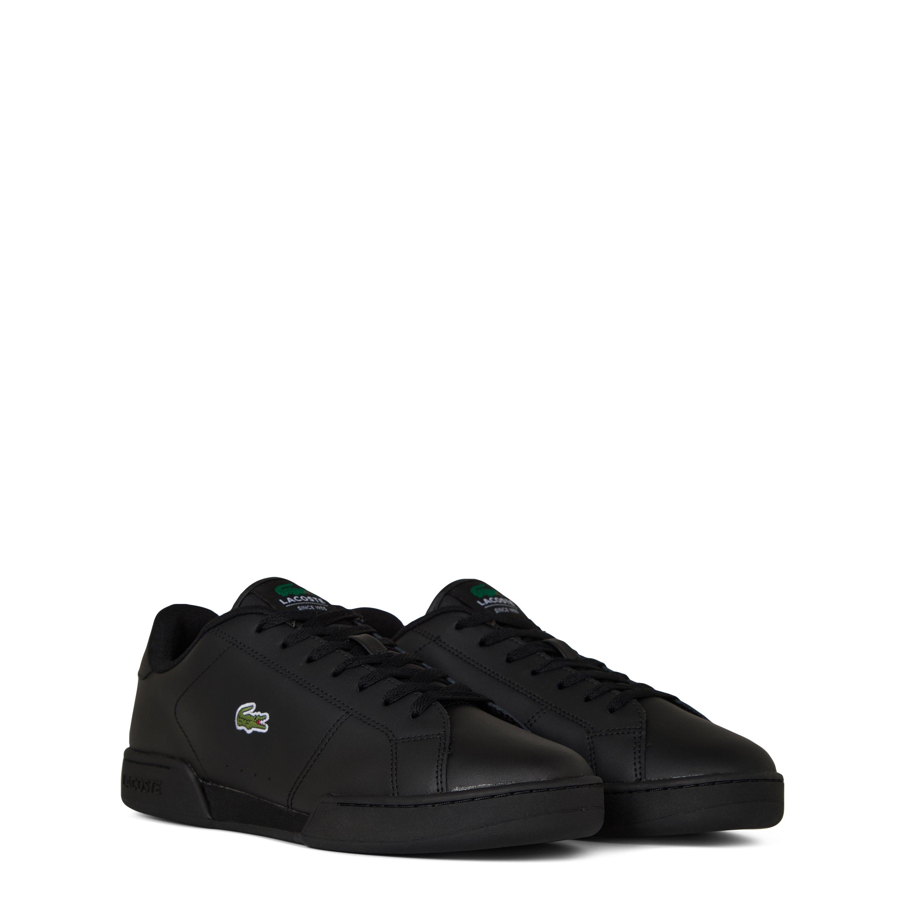 Black/Black - Lacoste - Carnaby Cup Leather Sneakers - 4