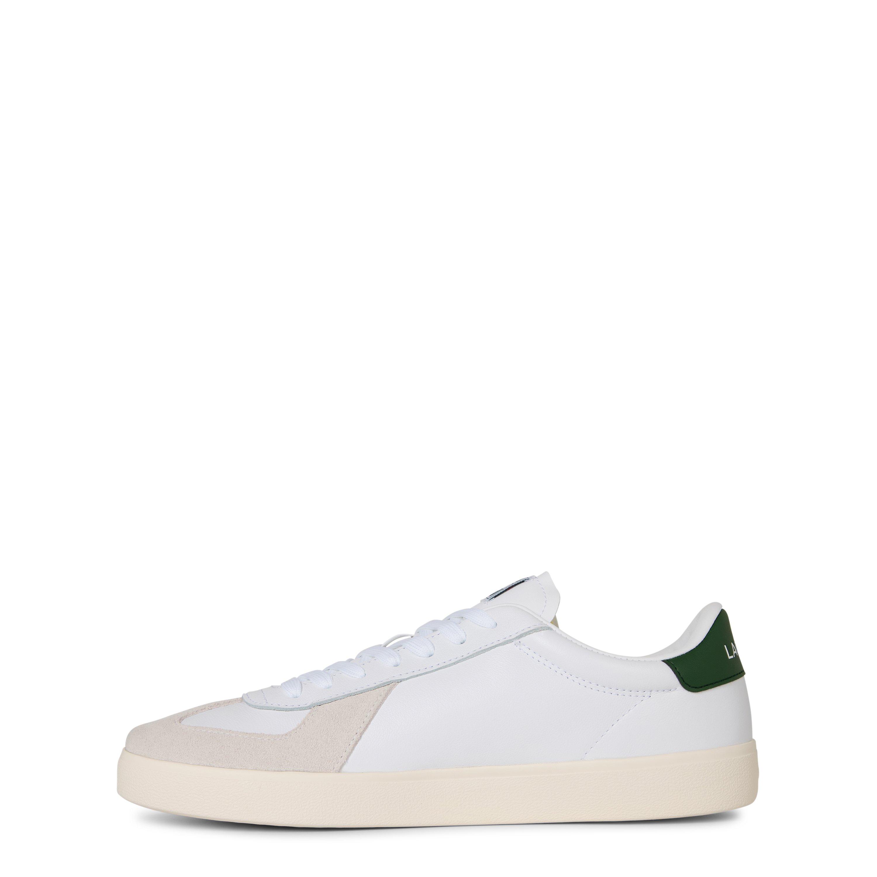 Wht/OffWht/Grn - Lacoste - Men's Base Shot Pro Low-Top Trainers - 3