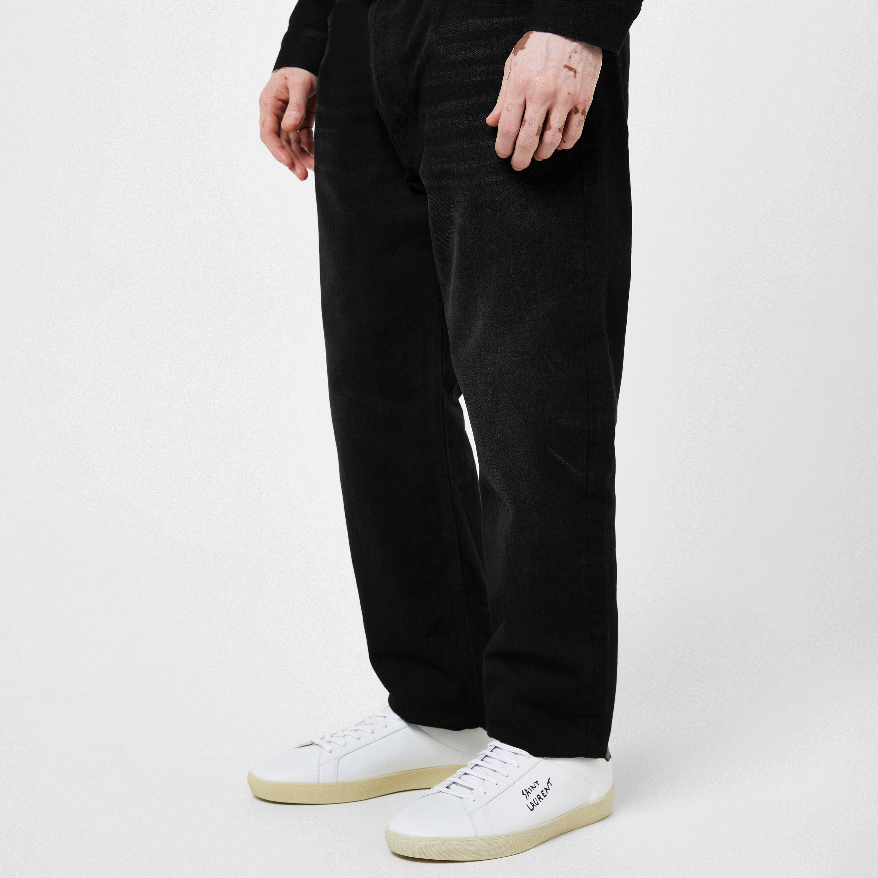 White 9061 - Saint Laurent - Embroidered Sneakers In Canvas And Smooth Leather Mens - 2