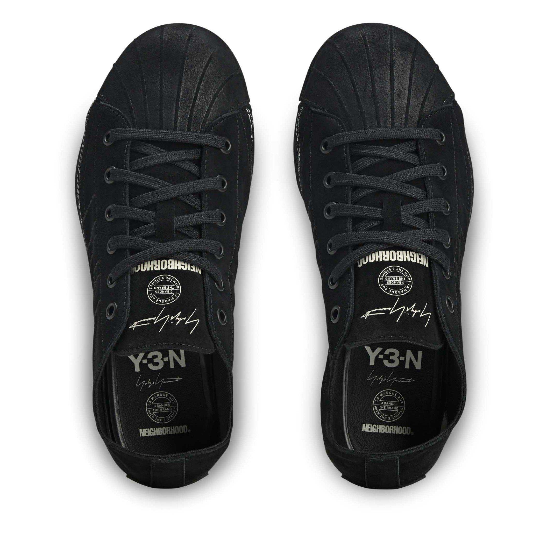 Black/Off White - Y3 - X Neighborhood Nizzastar Lo Shoes - 5