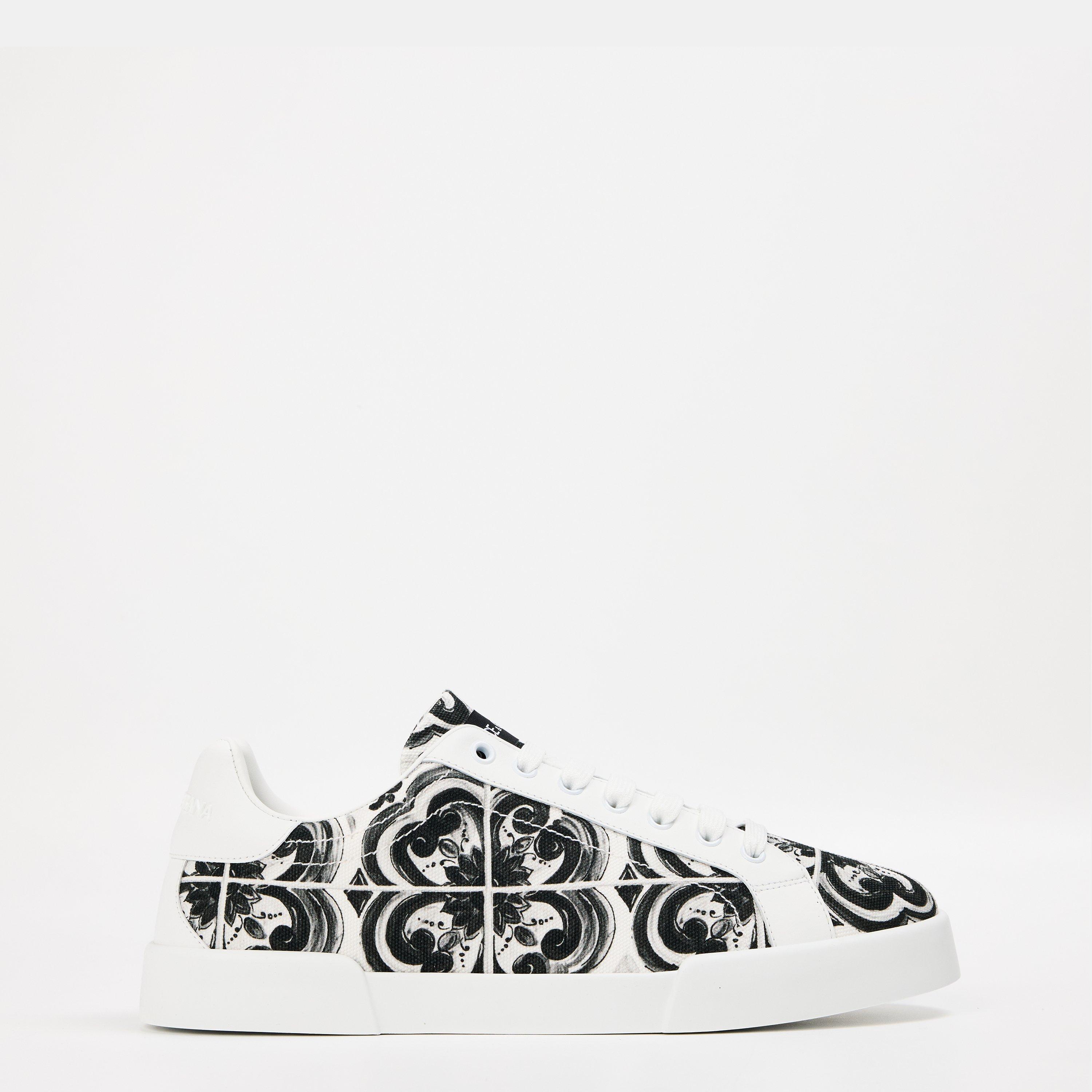 White/Black - Dolce and Gabbana - Men's & Low-Top Trainers - 1