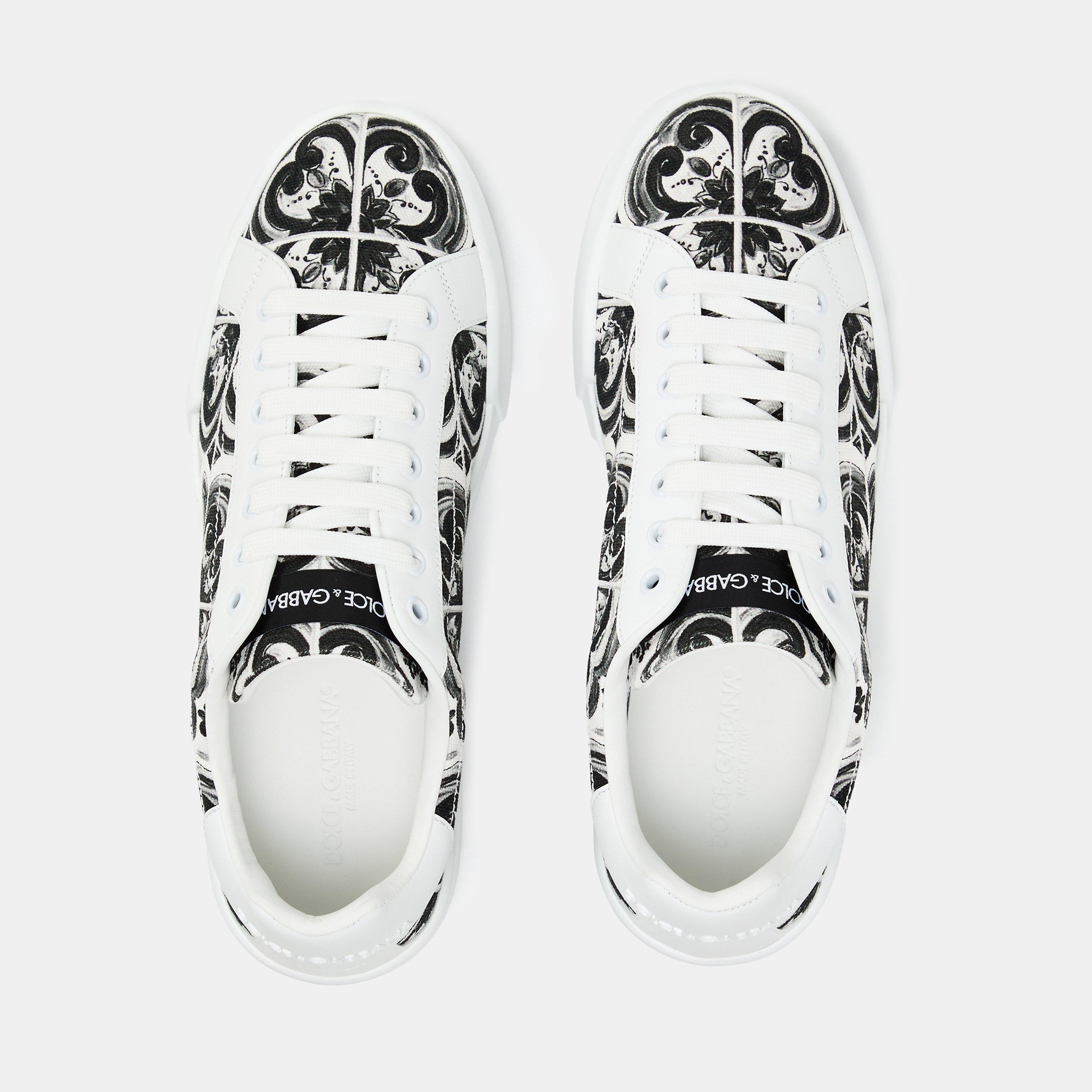 White/Black - Dolce and Gabbana - Men's Low-Top Trainers - 5