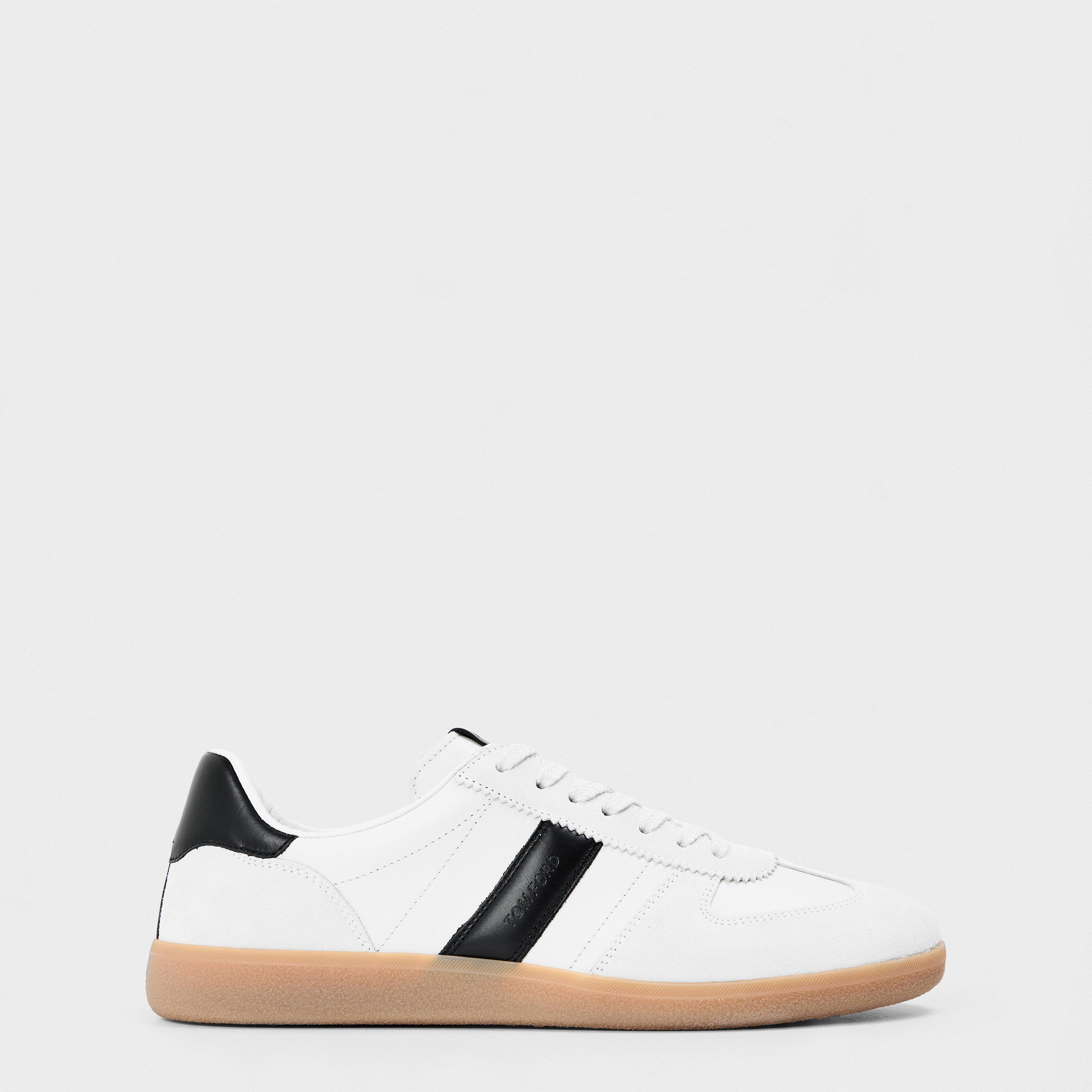 Tom Ford Men's White/Amber Low-Top Trainers - 9 (43)