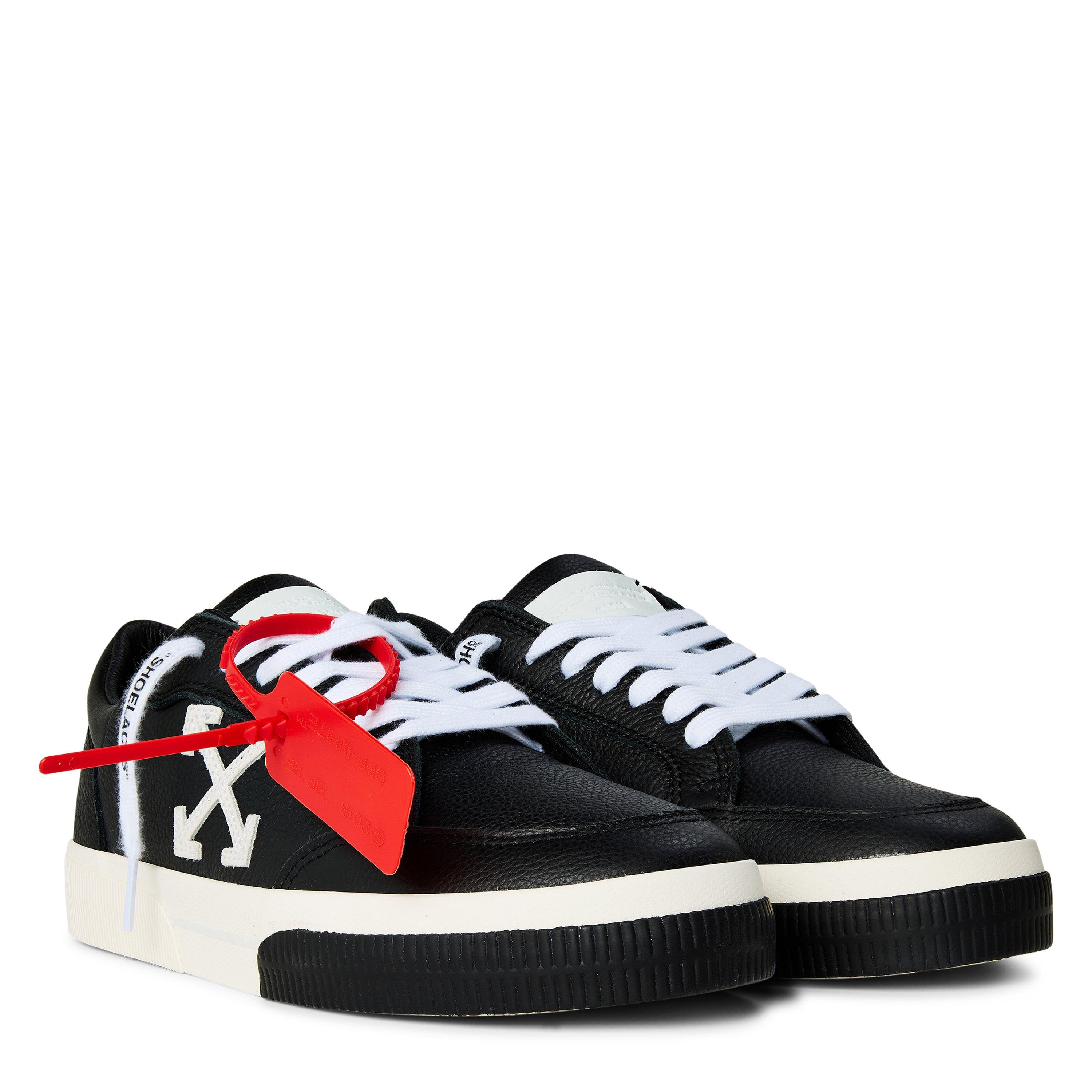 Black - Off White - Men's Vulcanised Trainers Sneakers - 4