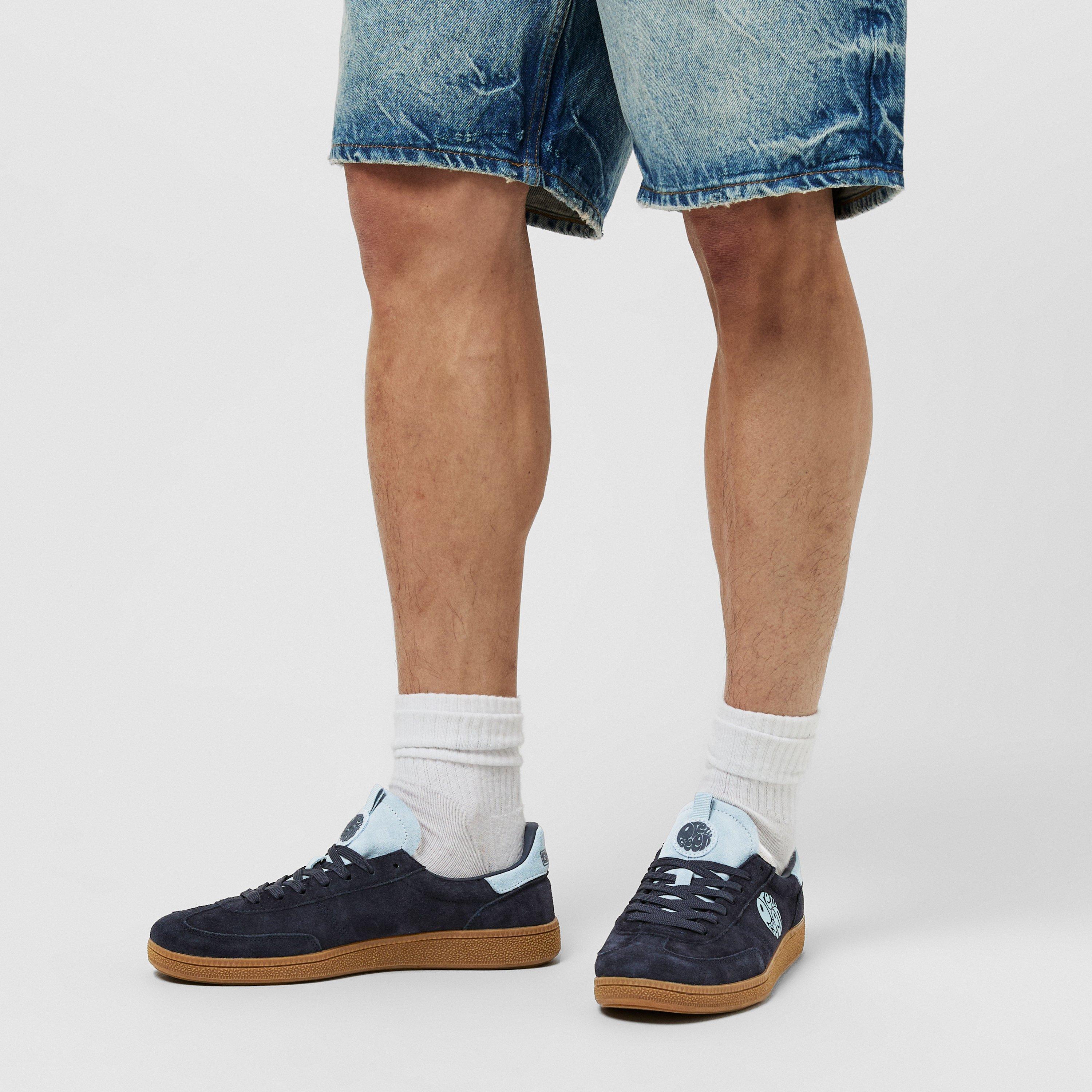 Navy/Sky - Pretty Green - PG Ramblas Low-Top Trainers - 3