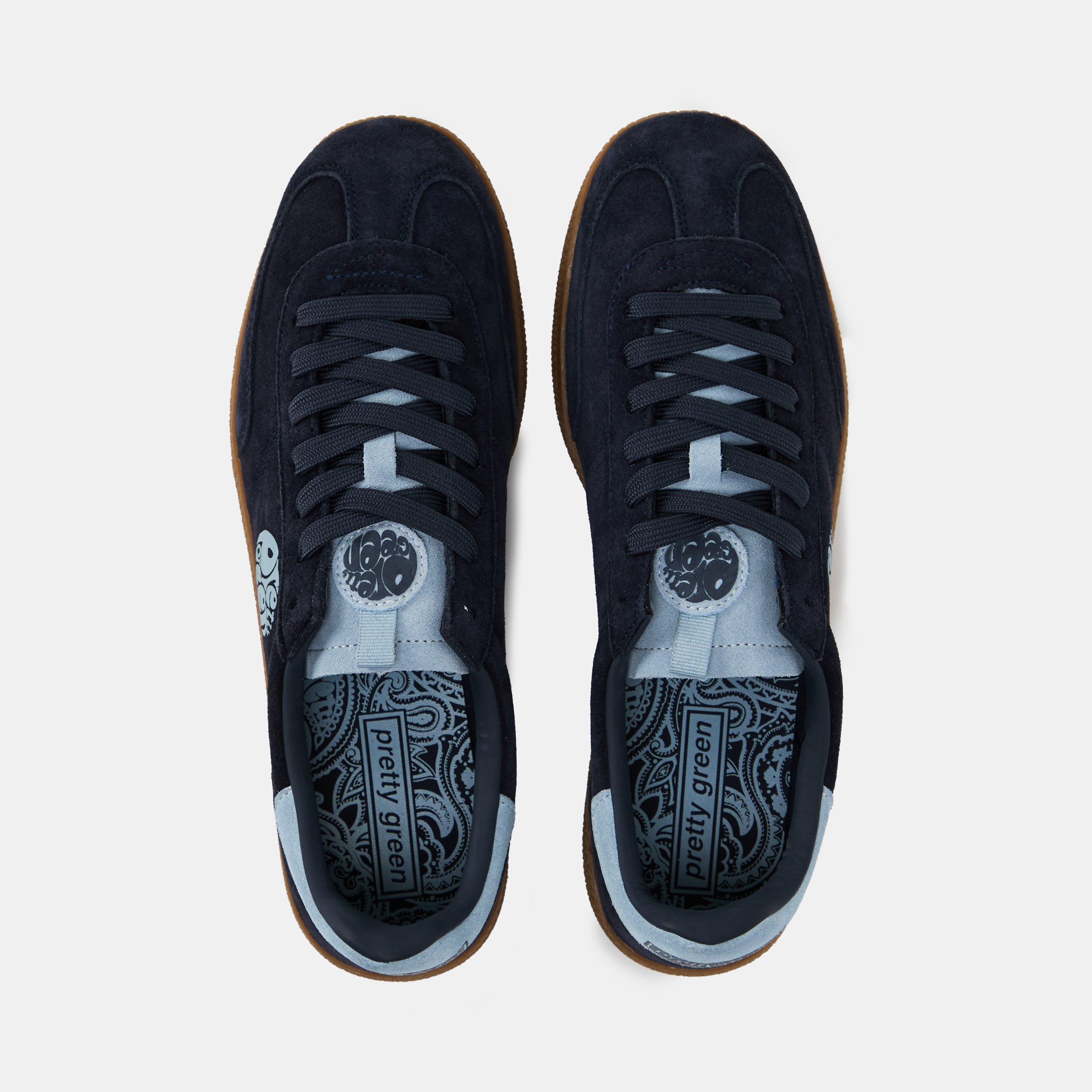 Navy/Sky - Pretty Green - PG Ramblas Low-Top Trainers - 5