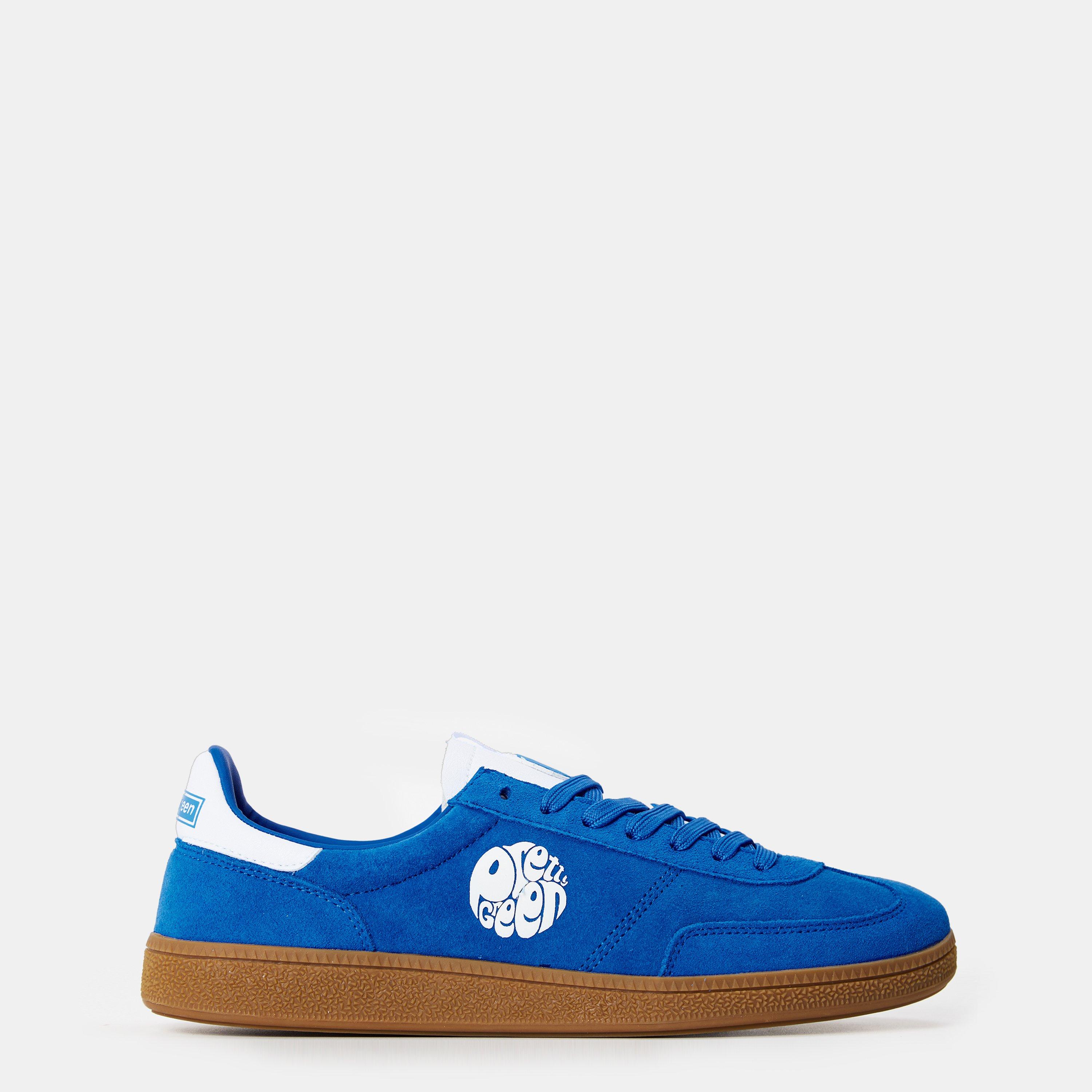 Pretty Green Men's Pg Ramblas Low-top Trainers In Sky Blue/white