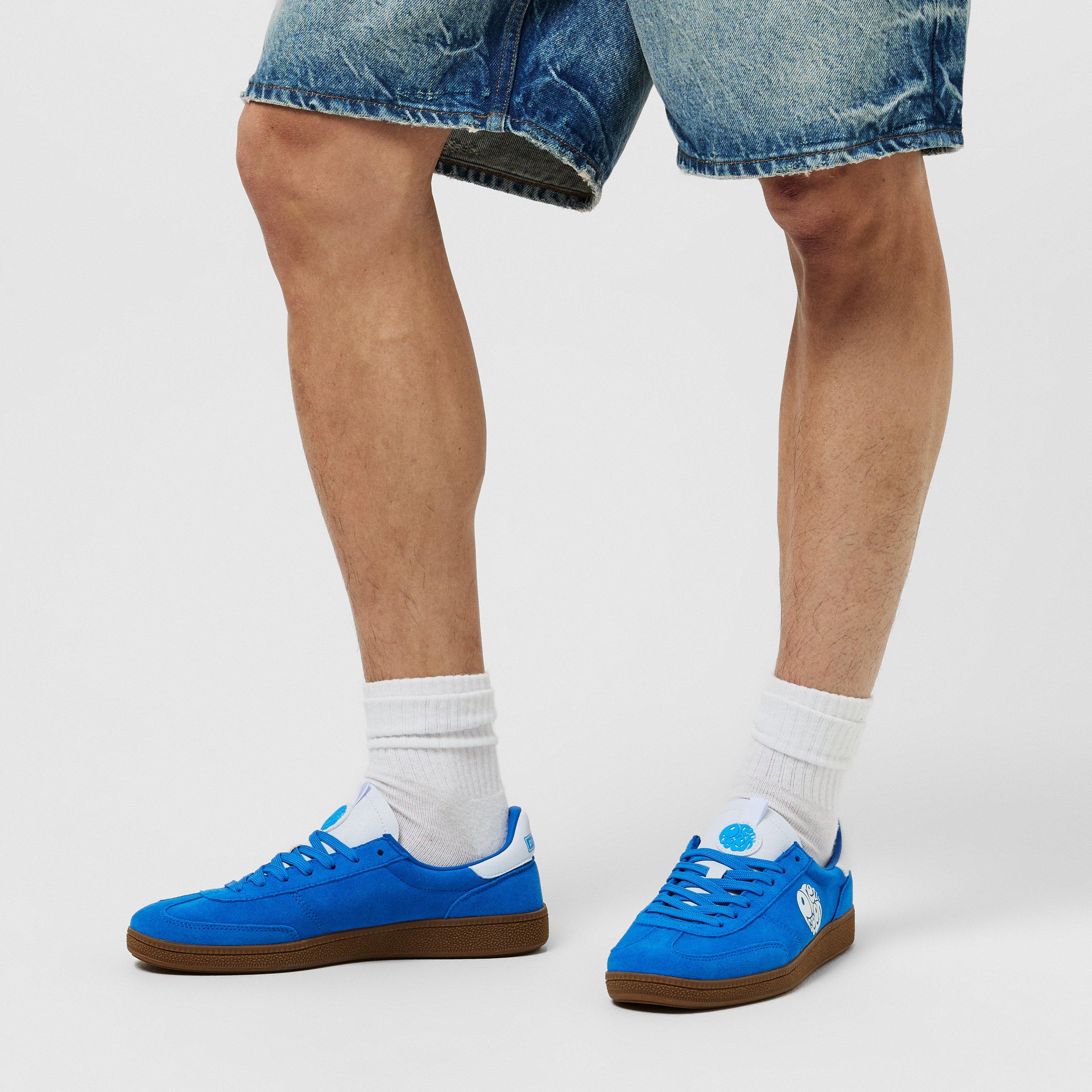 Sky Blue/White - Pretty Green - Men's PG Ramblas Low-Top Trainers - 3