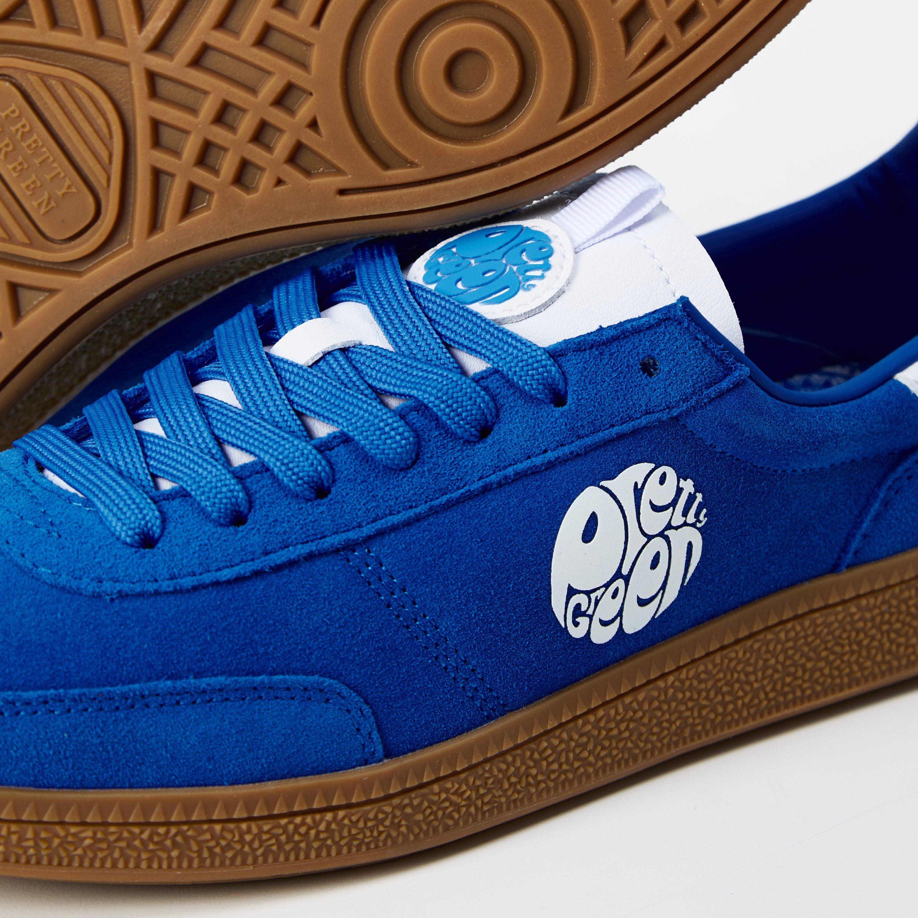 Sky Blue/White - Pretty Green - Men's PG Ramblas Low-Top Trainers - 4