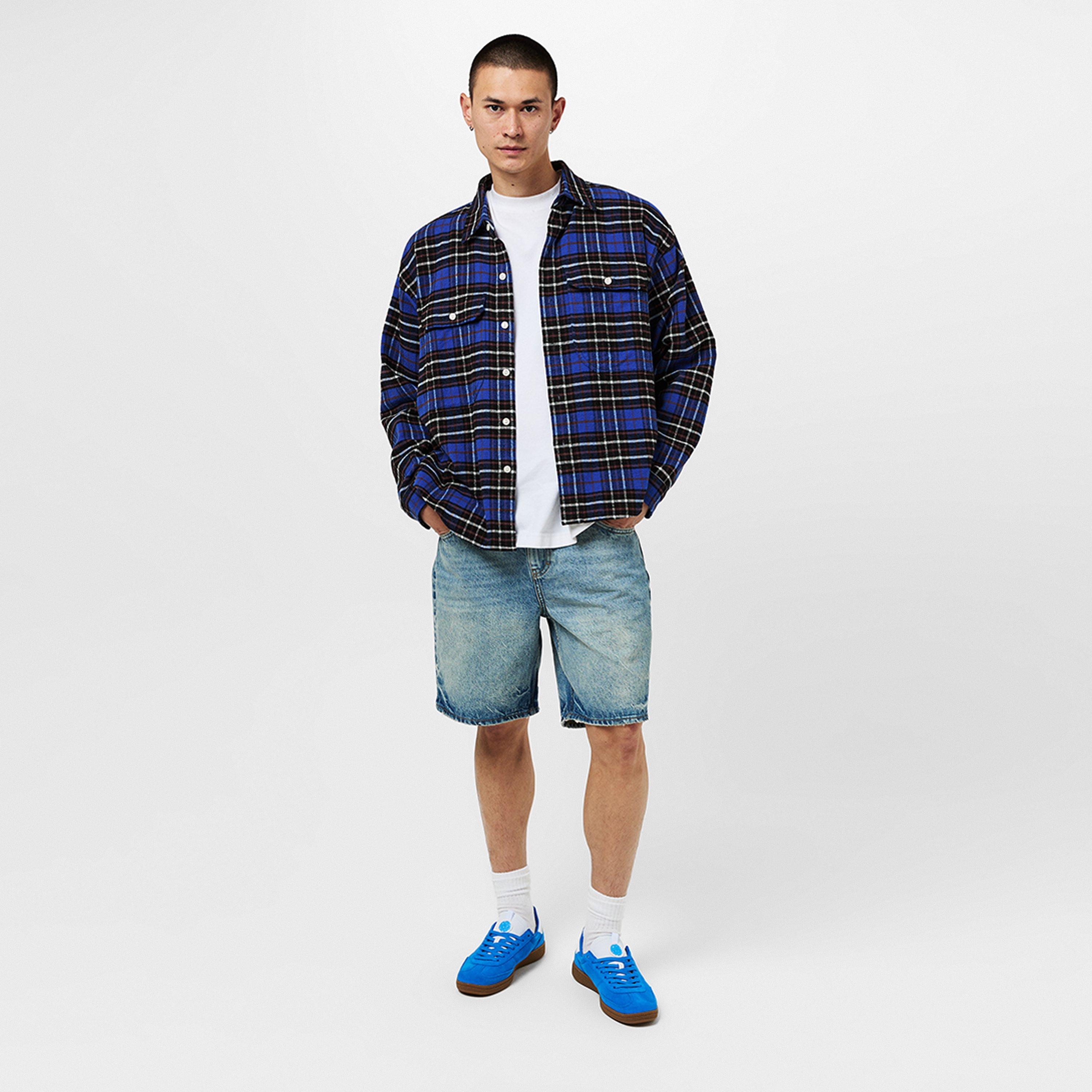 Sky Blue/White - Pretty Green - Men's PG Ramblas Low-Top Trainers - 6