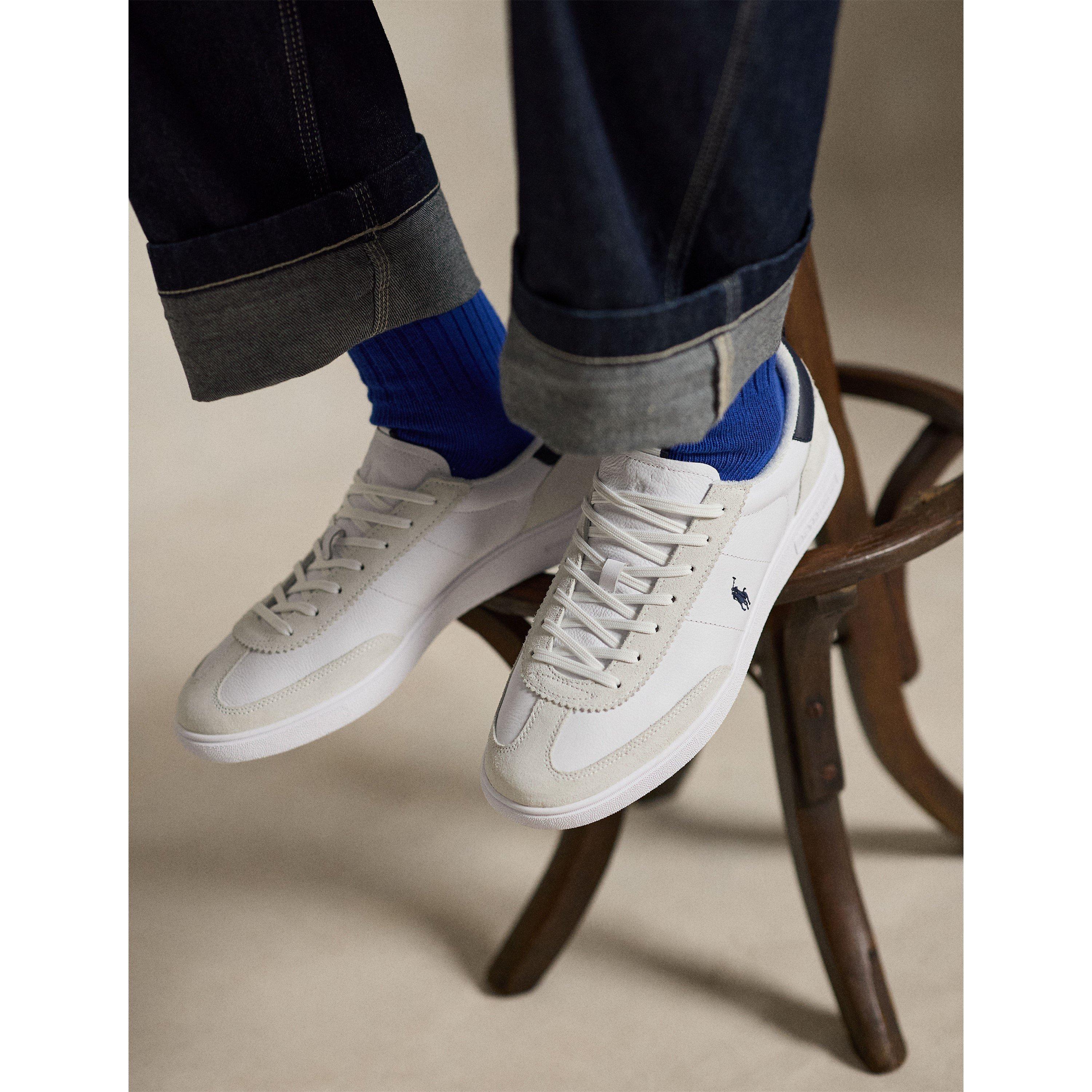 Back Rib Ralph Polo Ralph Lauren Men's Bedford Rib Low-Top Trainers | FRASERS