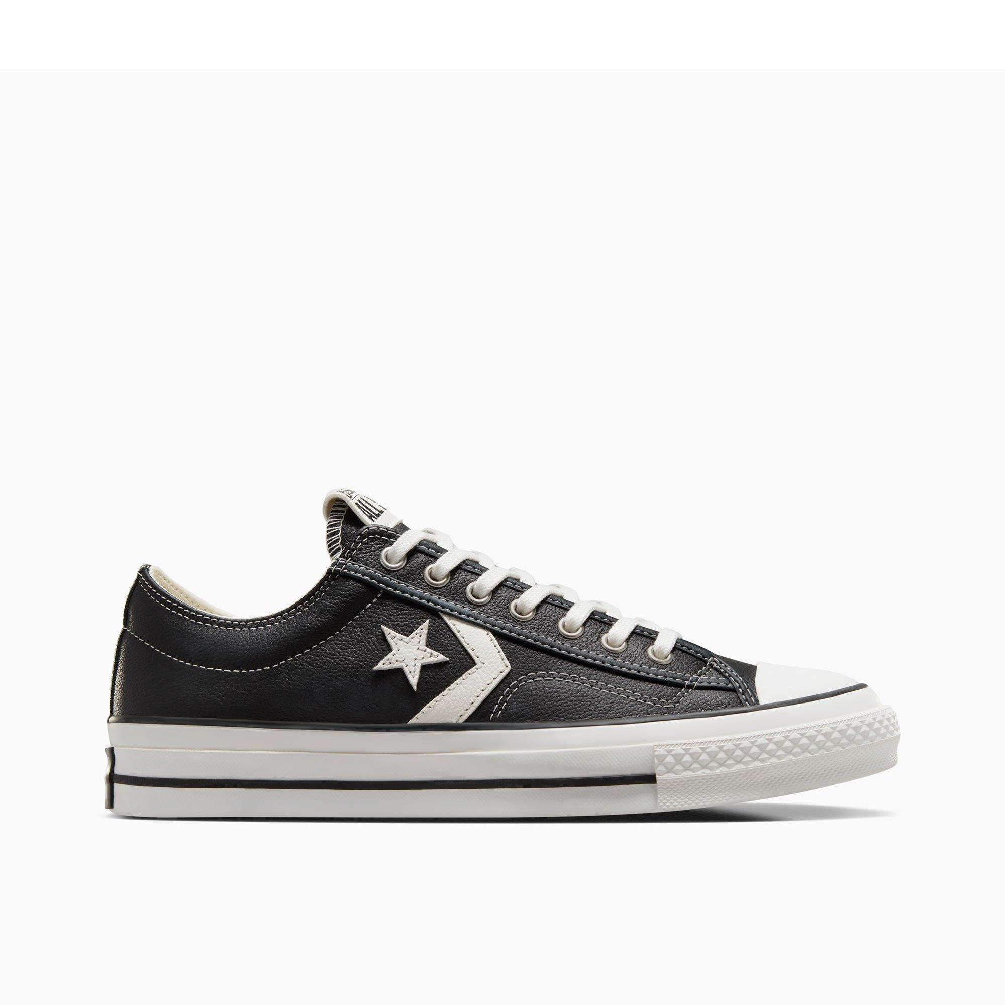 001-Black/Vin - Converse - Unisex Adults Star Player 76 Fall Leather Low-Top Trainers - 1