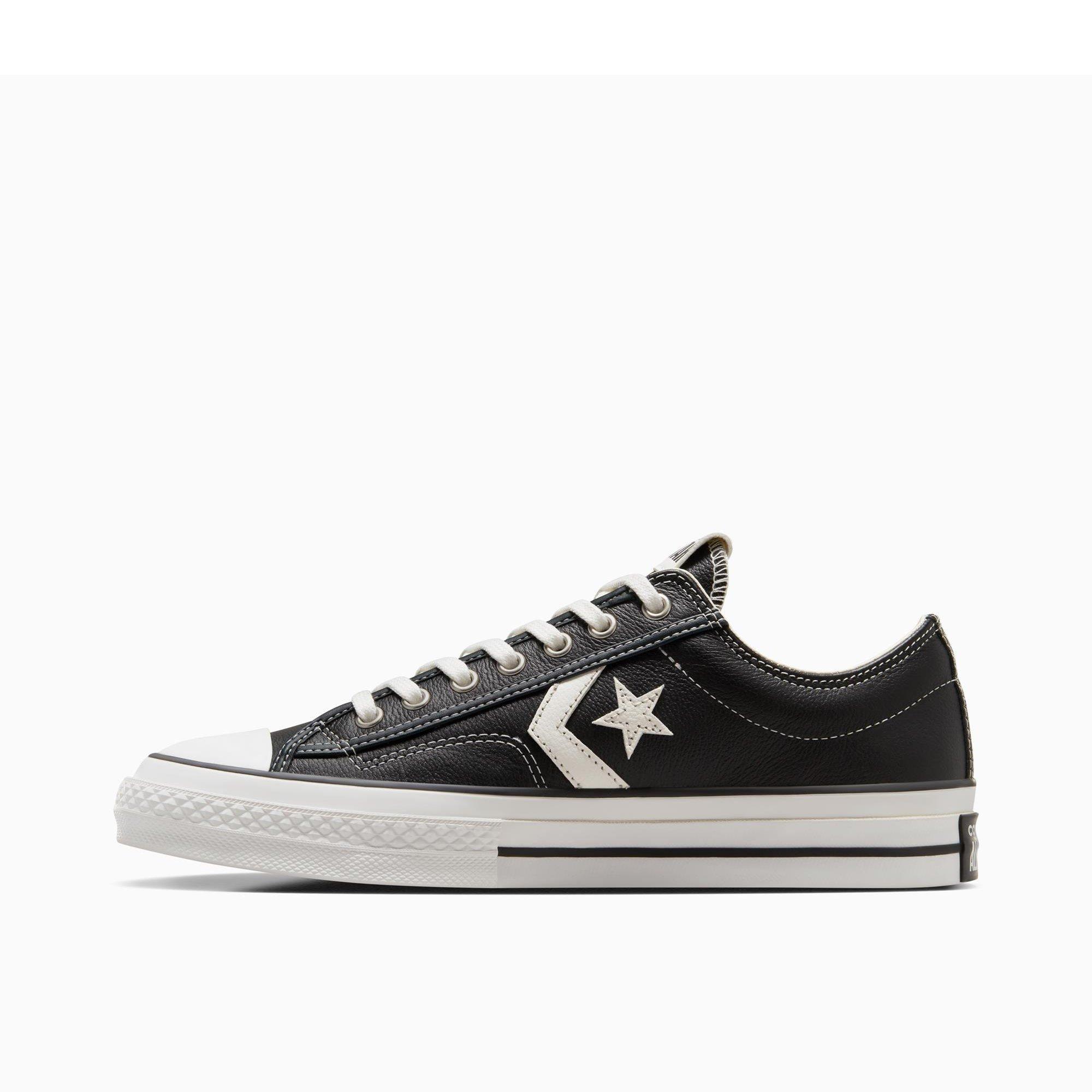 001-Black/Vin - Converse - Unisex Adults Star Player 76 Fall Leather Low-Top Trainers - 2