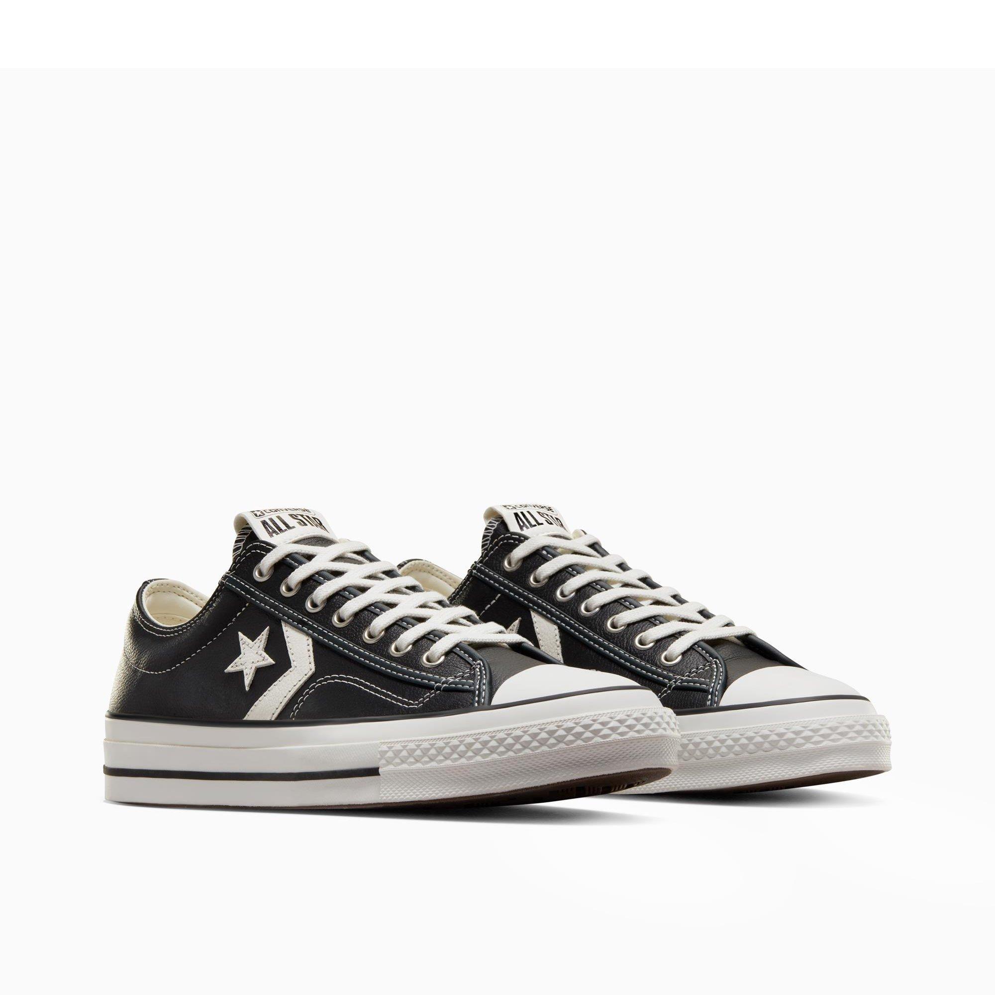 001-Black/Vin - Converse - Unisex Adults Star Player 76 Fall Leather Low-Top Trainers - 3