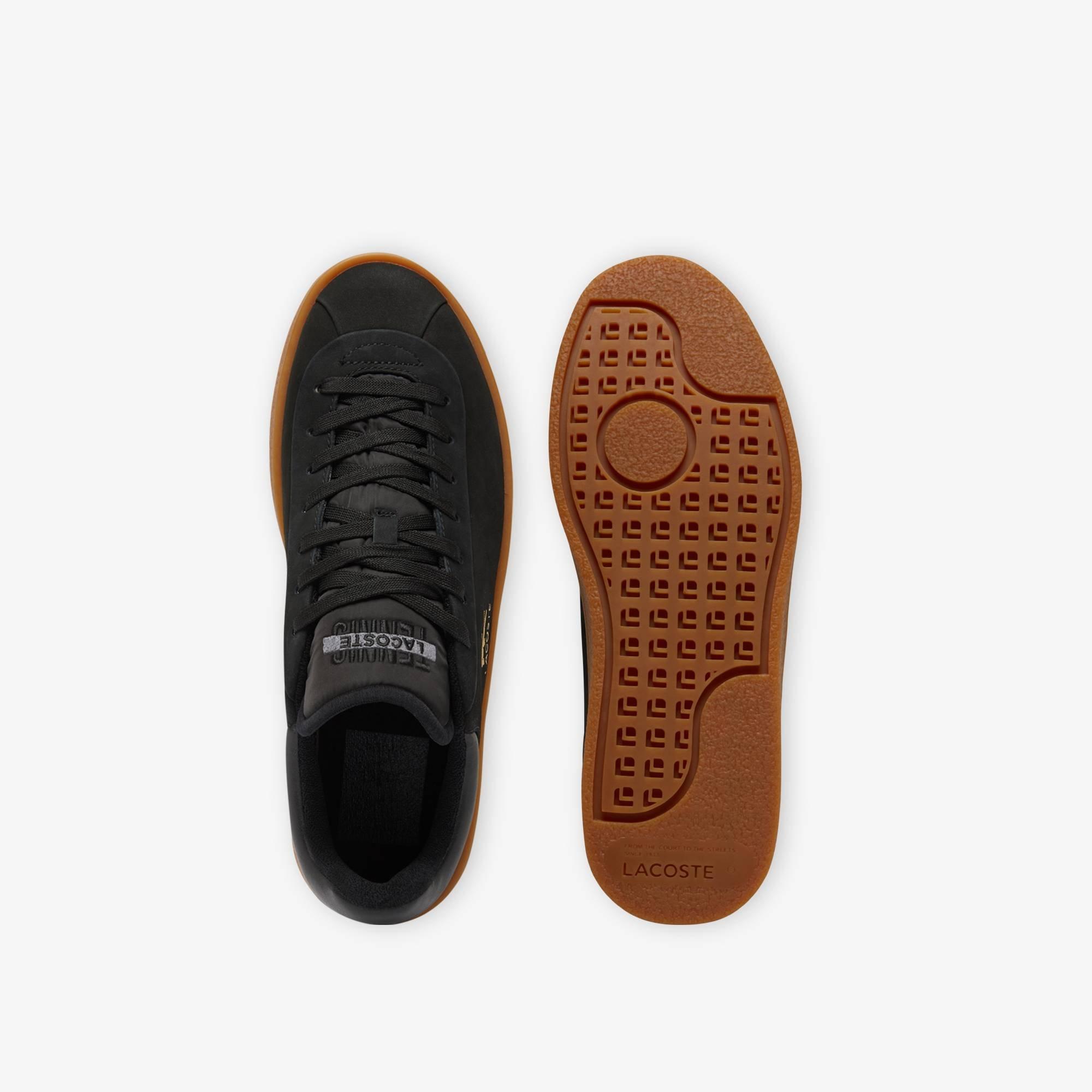 Black/Gum - Lacoste - Men's Baseshot Premium Low-Top Trainers - 6