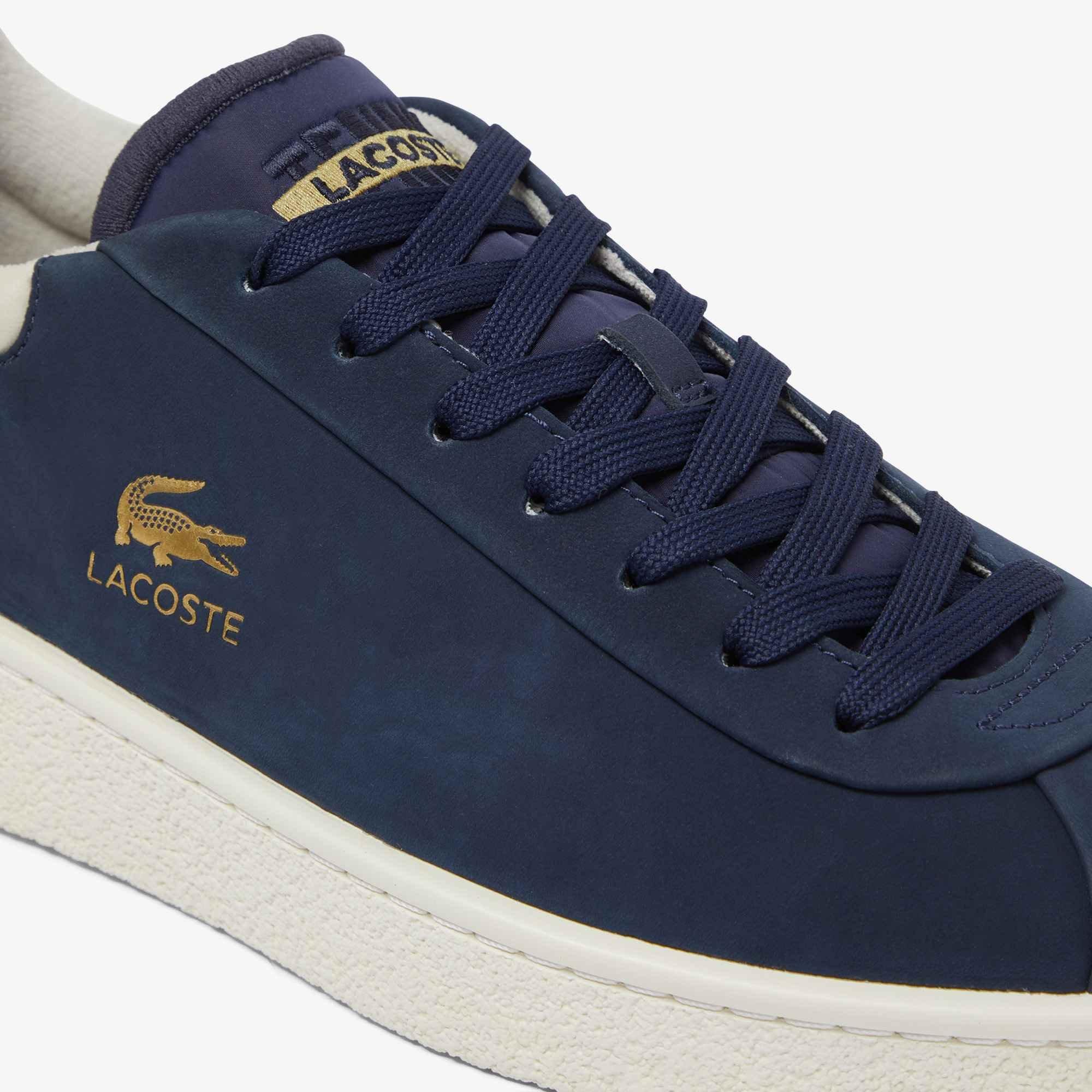 Navy/Gum - Lacoste - Men's Baseshot Premium Low-Top Trainers - 2