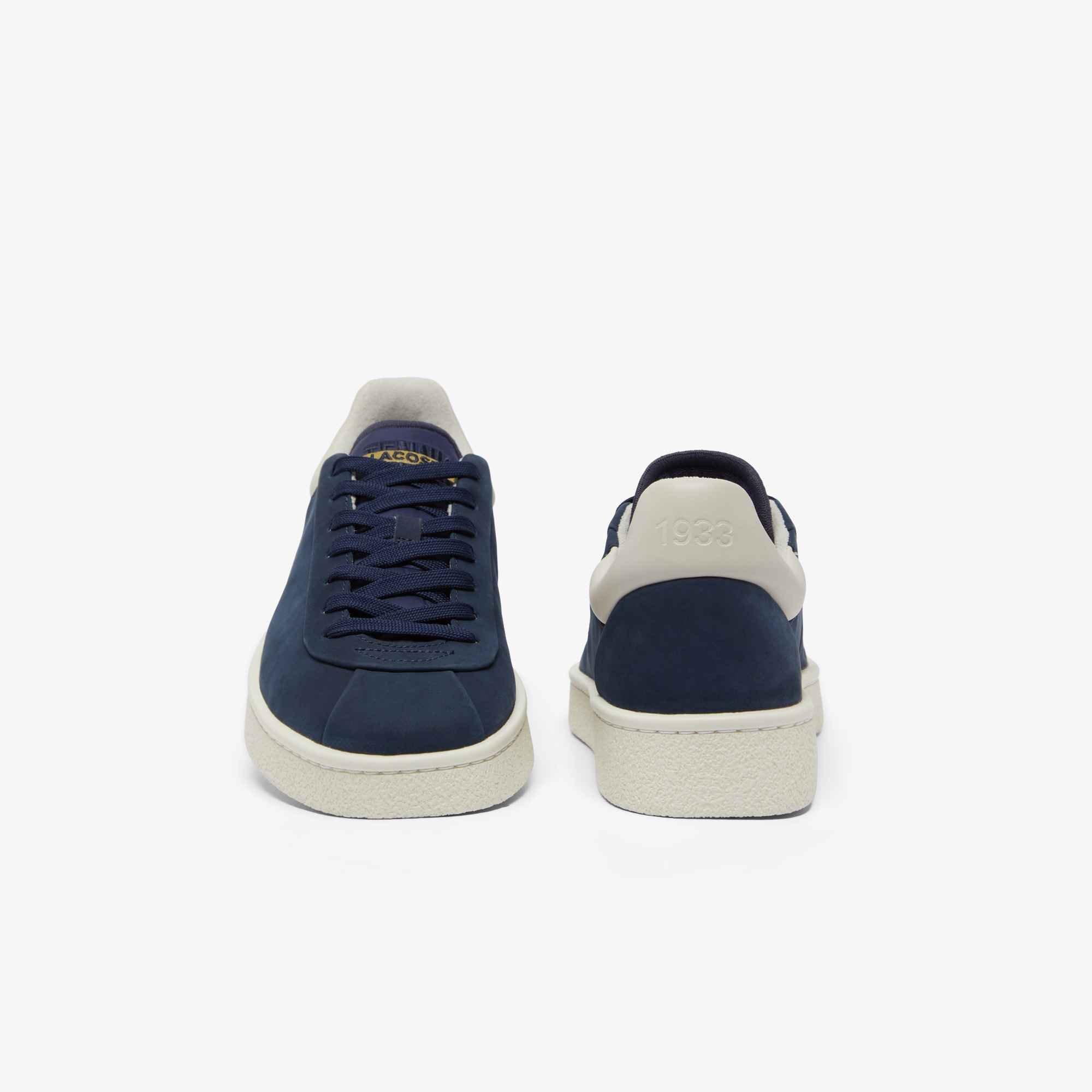 Navy/Gum - Lacoste - Men's Baseshot Premium Low-Top Trainers - 5