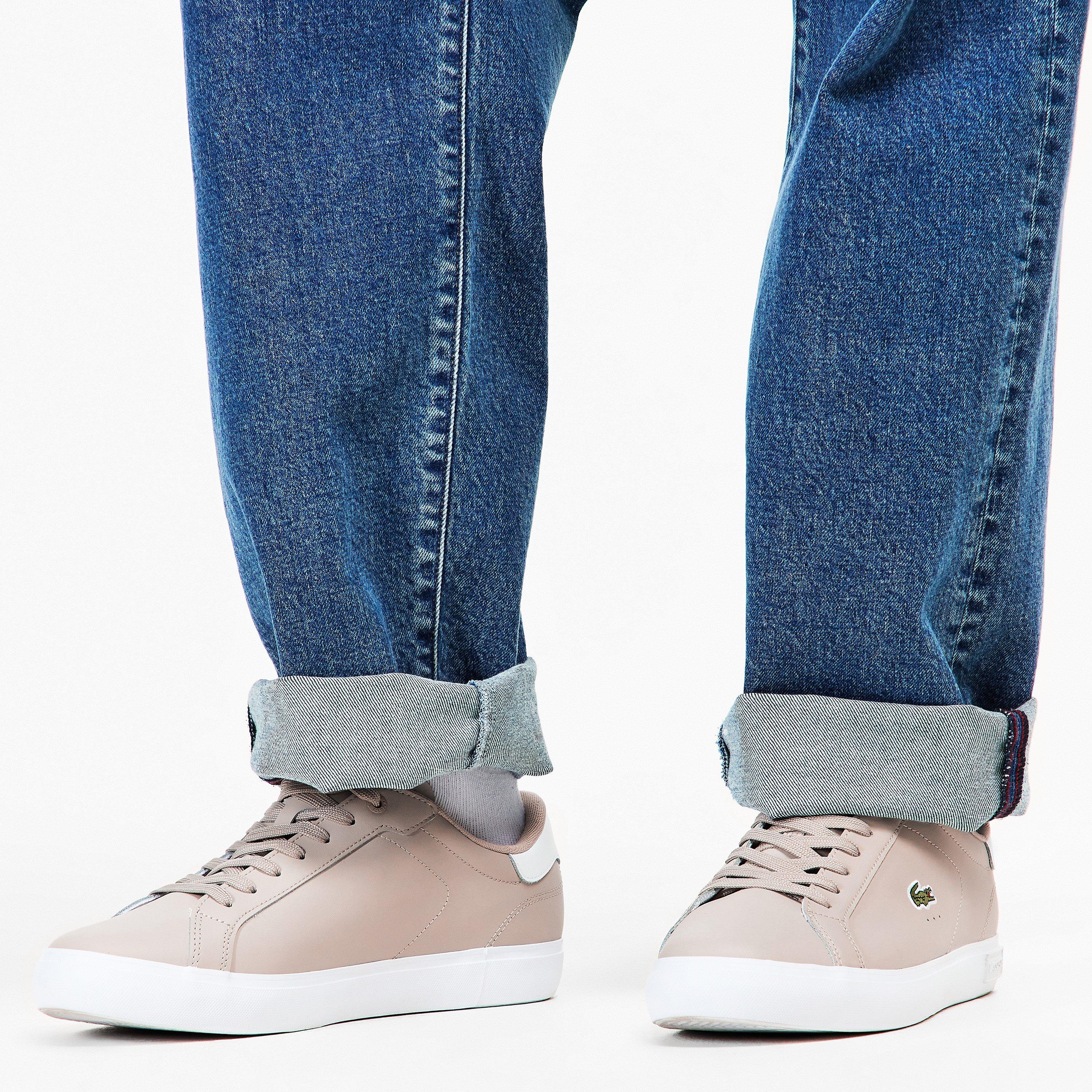 Gry/Wht 25Y - Lacoste - Men's PowerCourt Low-Top Trainers - 3