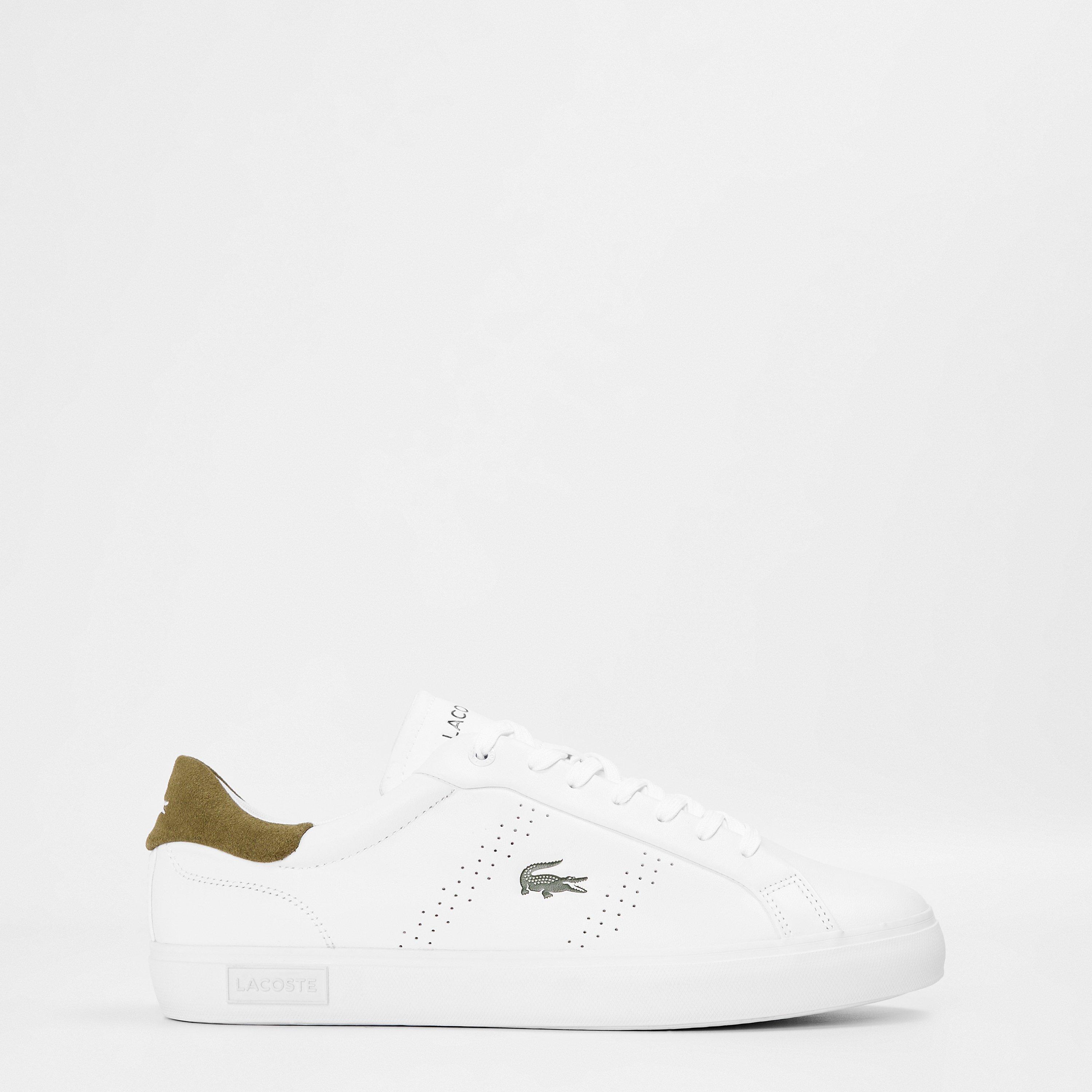 White/Grn 1R5 - Lacoste - Men's PowerCourt Low-Top Trainers - 1